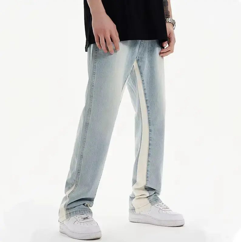 Japanese Brand trendy faded blue baggy new jeans Size US 30 / EU 46 - 5 Thumbnail