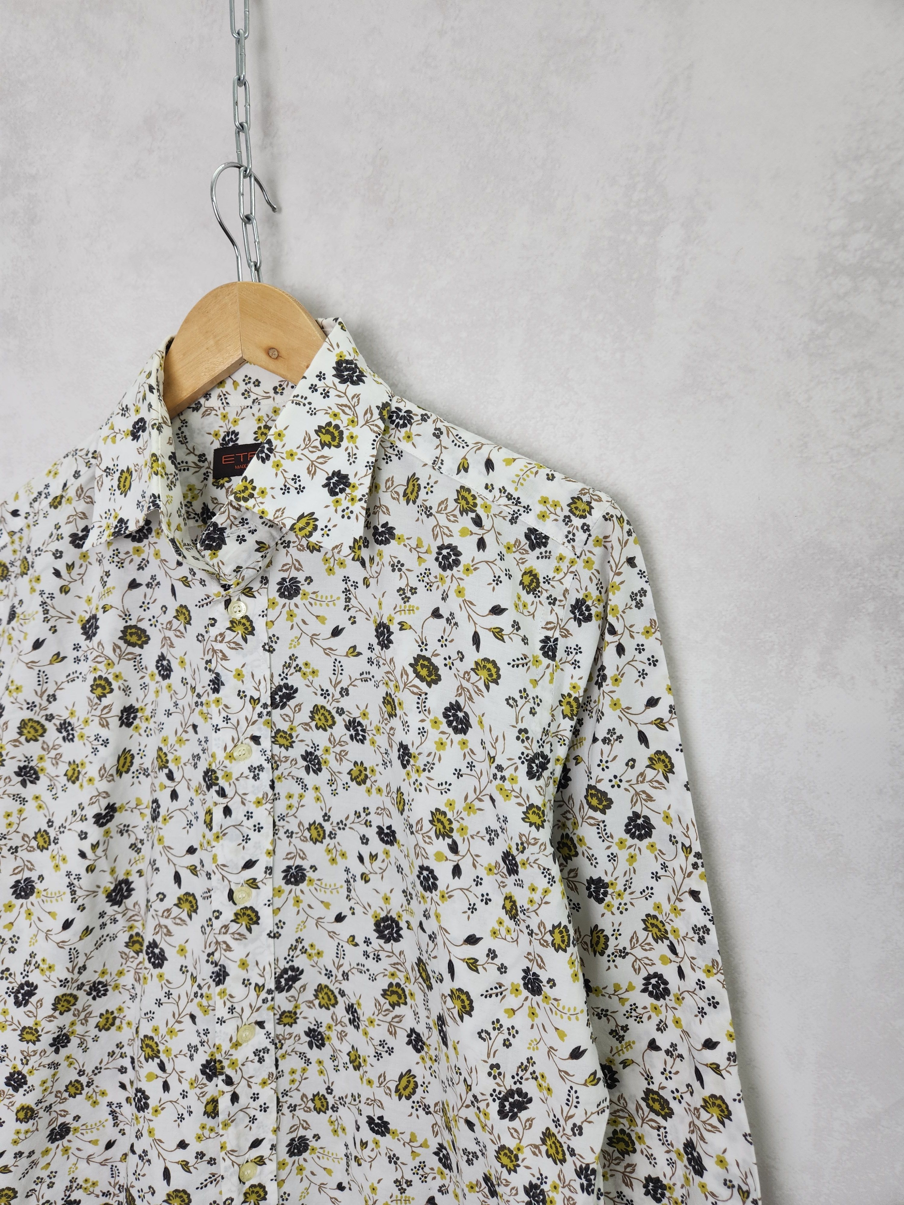 Etro Etro flowers floral button ups shirt size 40 Size US M / EU 48-50 / 2 - 5 Thumbnail
