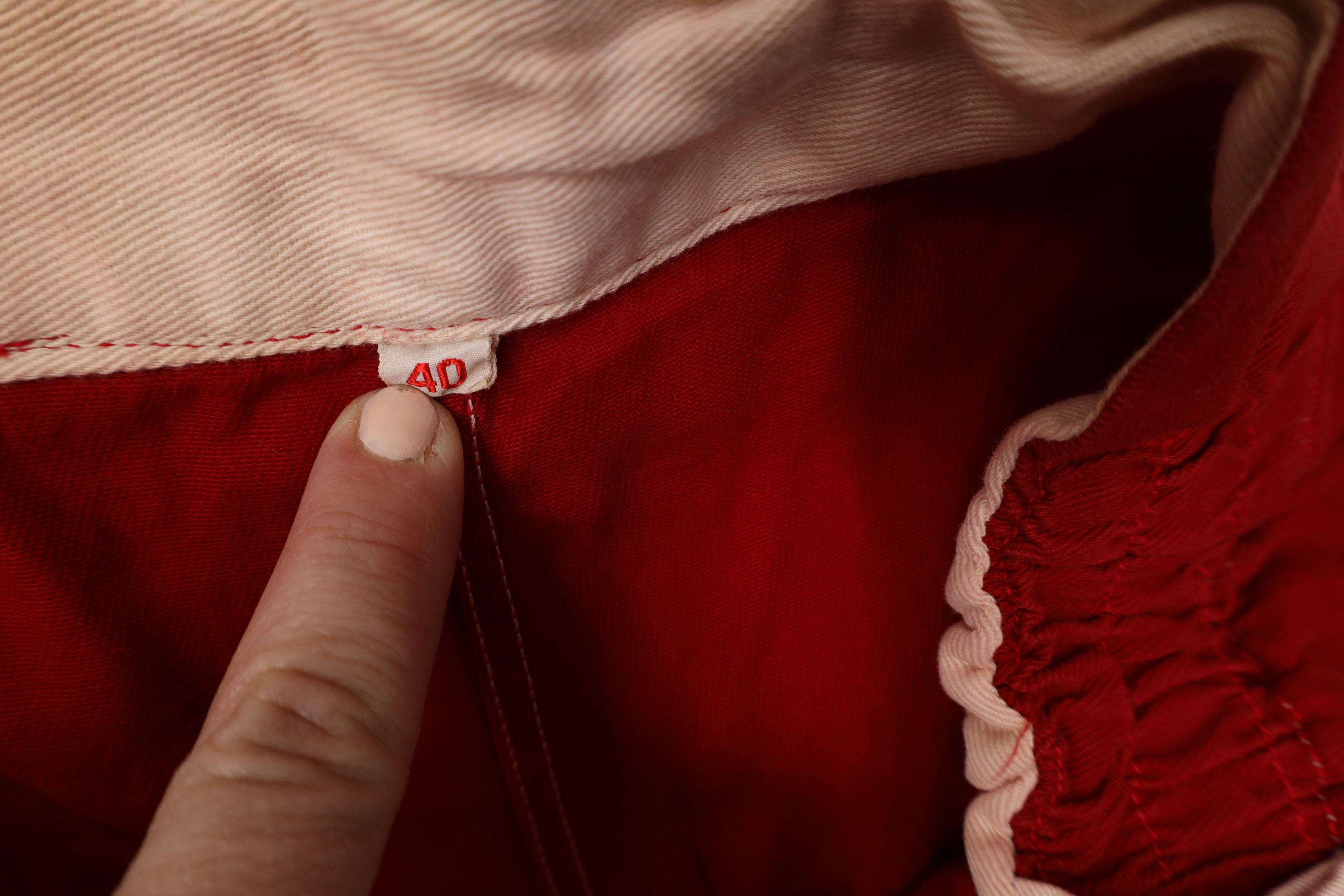 Vintage Vintage 50s Striped Baseball Uniform Pants Red USA Size US 40 / EU 56 - 10 Thumbnail