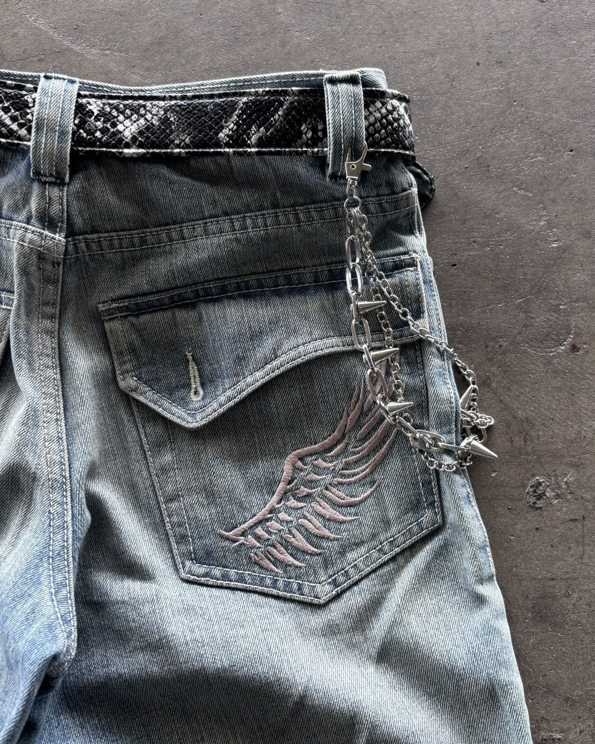 If Six Was Nine × Japanese Brand × Le Grande Bleu (L.G.B.) 2000s a.n.s Wash Blue Jorts Pants Size US 29 - 6 Thumbnail