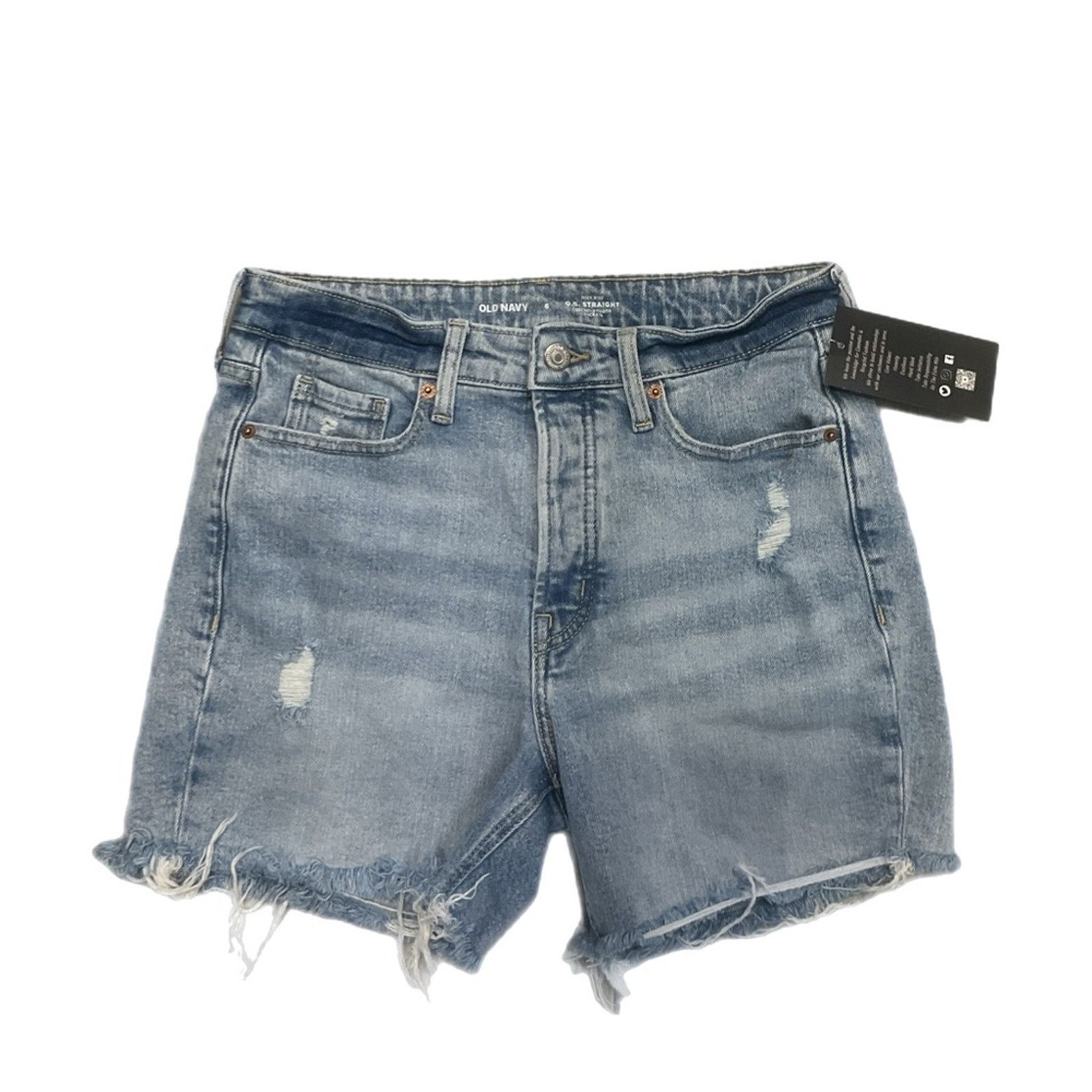 Old Navy Old Navy High Rise Denim Blue Jean Shorts Size 28" / US 6 / IT 42 - 1 Thumbnail