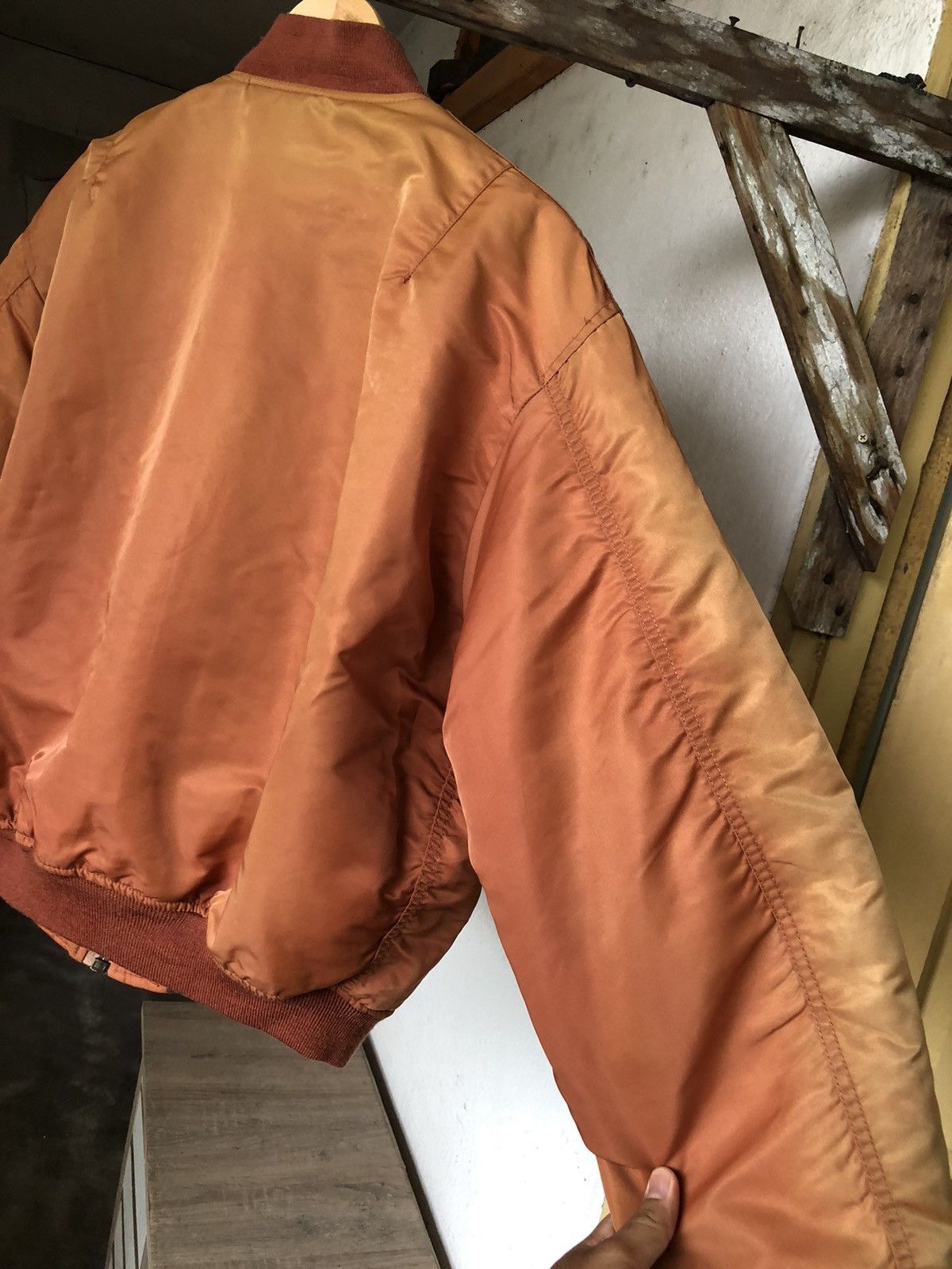 Lee Rare❗️Vintage 90s Lee Faded Colour Military Bomber Jacket Size US XL / EU 56 / 4 - 14 Thumbnail