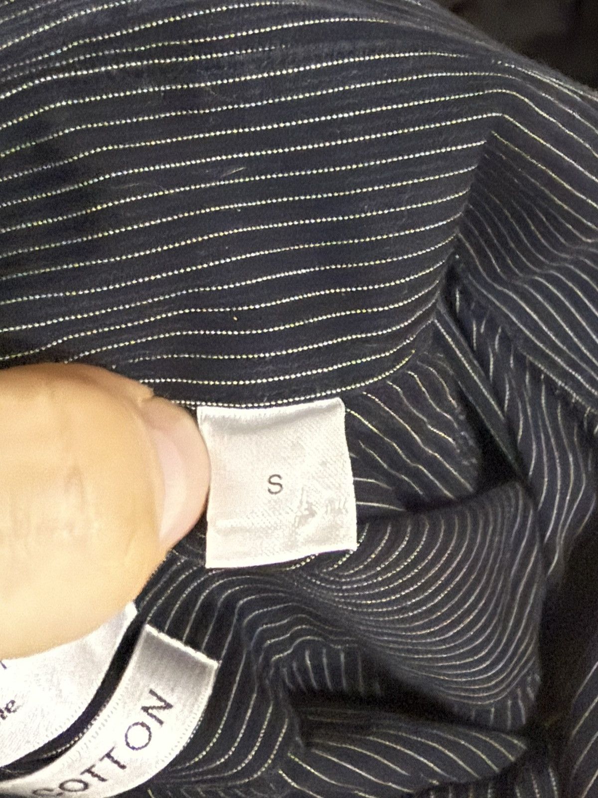 Yves Saint Laurent Black YSL Shirt Cotton Logo Yves Saint Laurent Shirt Size US S / EU 44-46 / 1 - 5 Thumbnail