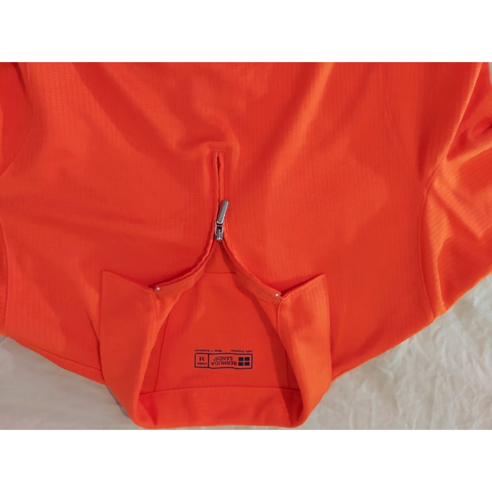 Vintage Womens Bermuda Sands Shirt Half Zip M Orange Athletic Golf Size M / US 6-8 / IT 42-44 - 2 Thumbnail