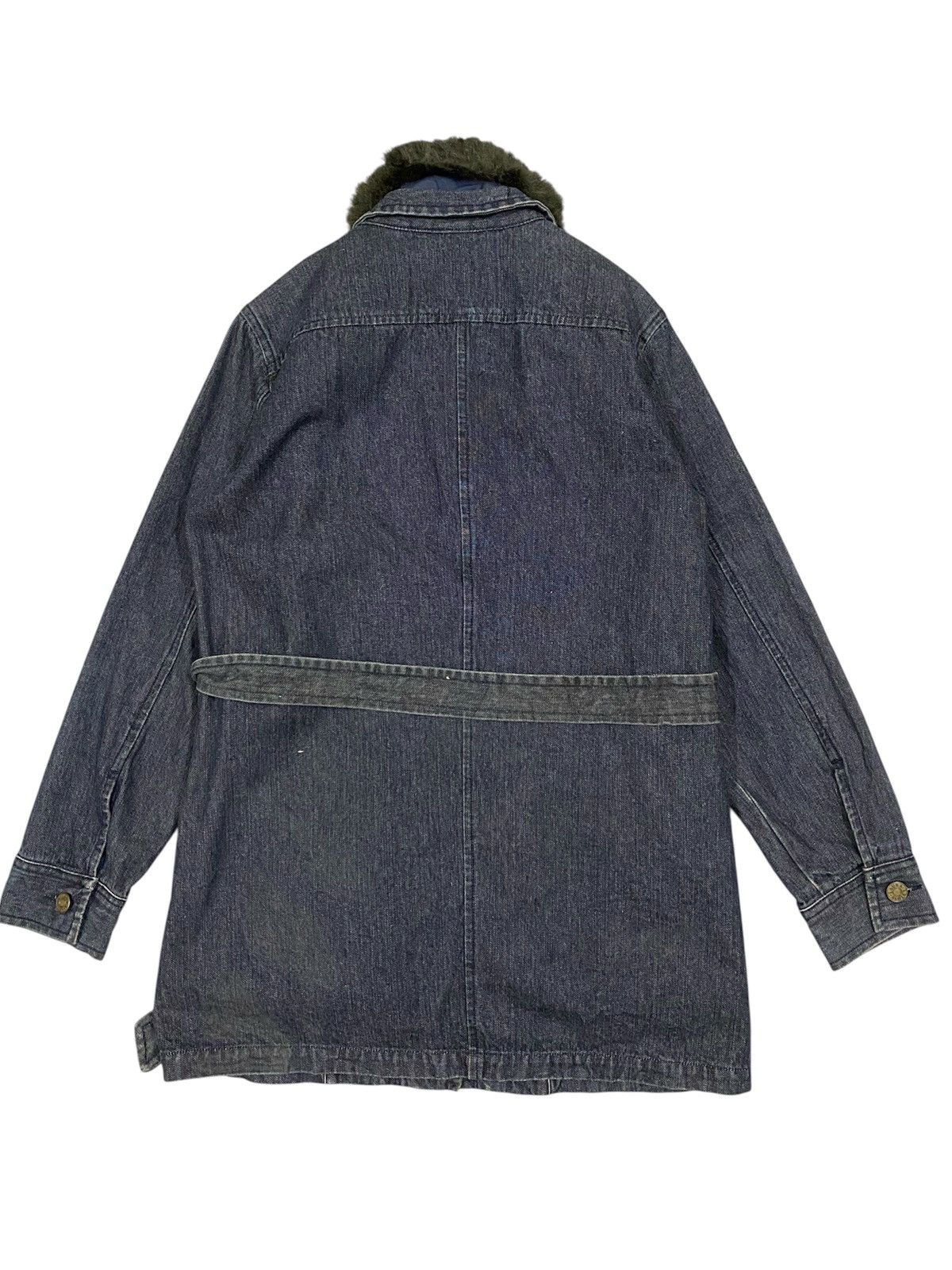 Vintage Vtg Laura Ashley Denim Jacket Fur Size US S / EU 44-46 / 1 - 2 Thumbnail