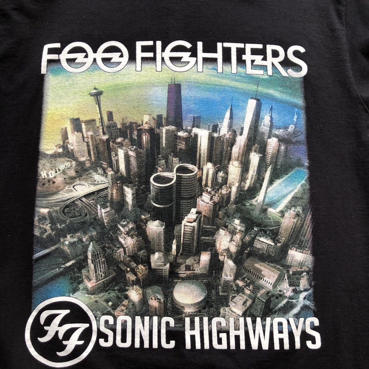 Band Tees × Vintage Vintage 00s Foo Fighters "Sonic Highways” Band T Shirt Y2K Size US S / EU 44-46 / 1 - 3 Thumbnail