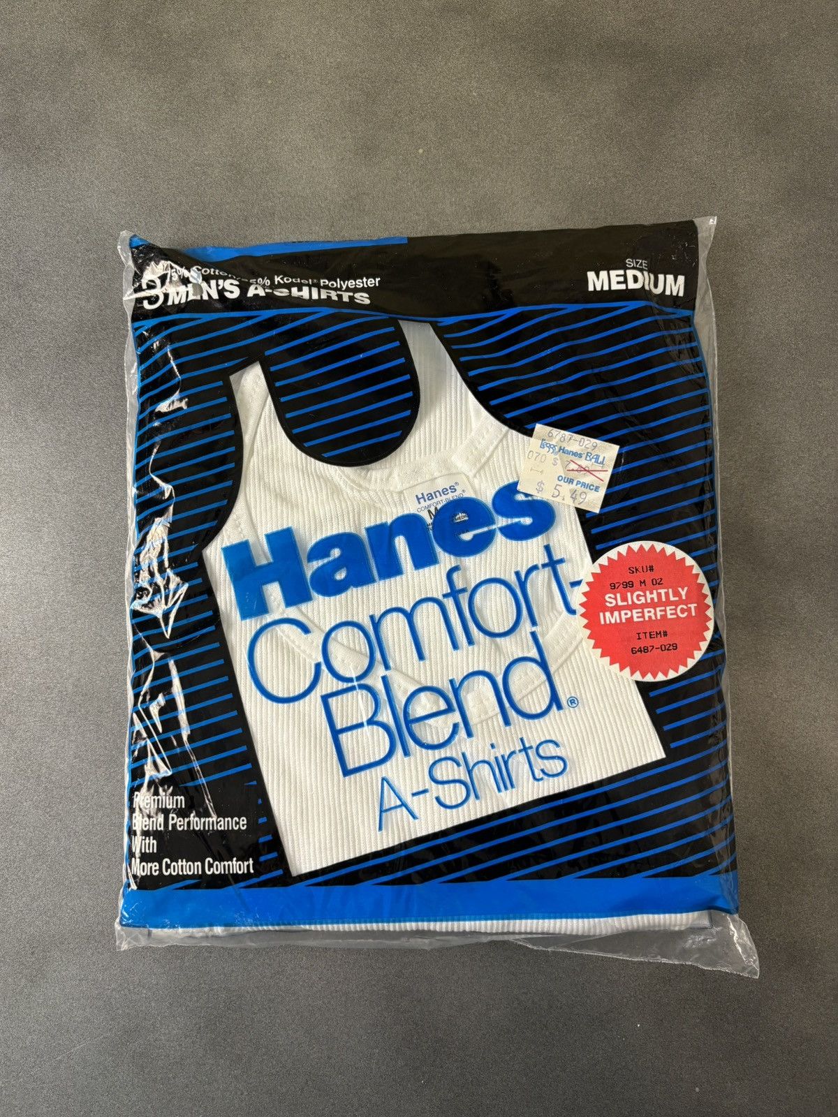 Hanes 1987 Vintage Hanes Tanktop Deadstock NOS Blank Shirt 1980s Size US M / EU 48-50 / 2 - 1 Thumbnail