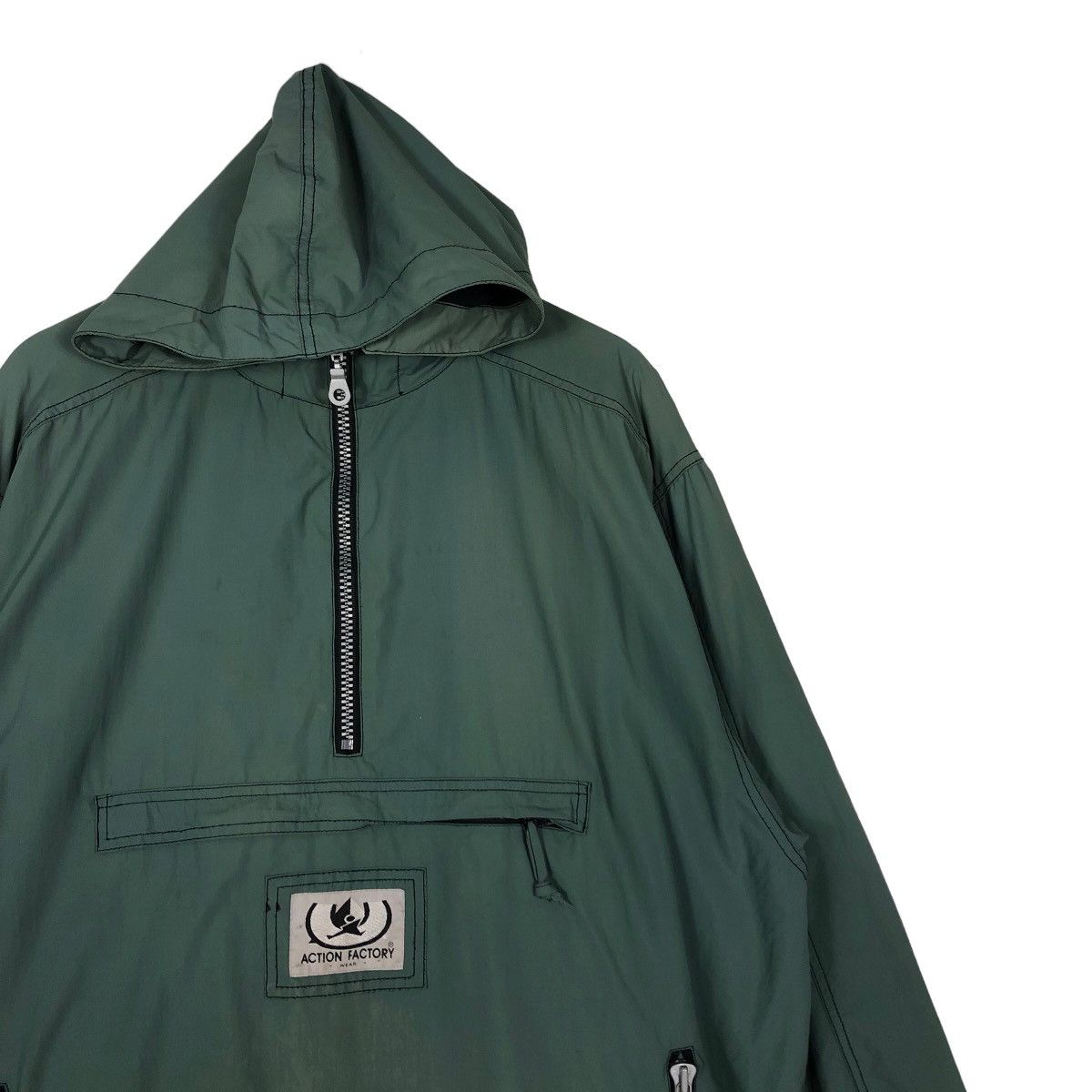 Japanese Brand 🔥ACTION FACTORY WEAR ANORAK JACKET HOODIE BIG POCKETS Size US S / EU 44-46 / 1 - 6 Thumbnail