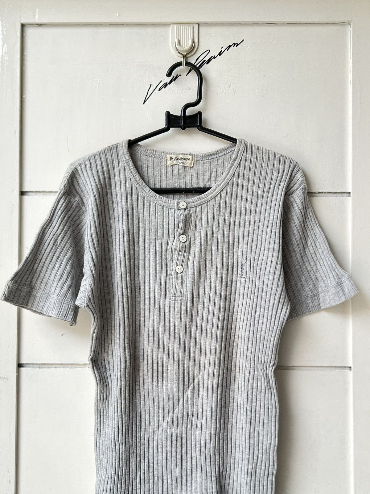 Yves Saint Laurent Yves Saint Laurent Pour Homme Knit T-shirt Size US XS / EU 42 / 0 - 10 Thumbnail