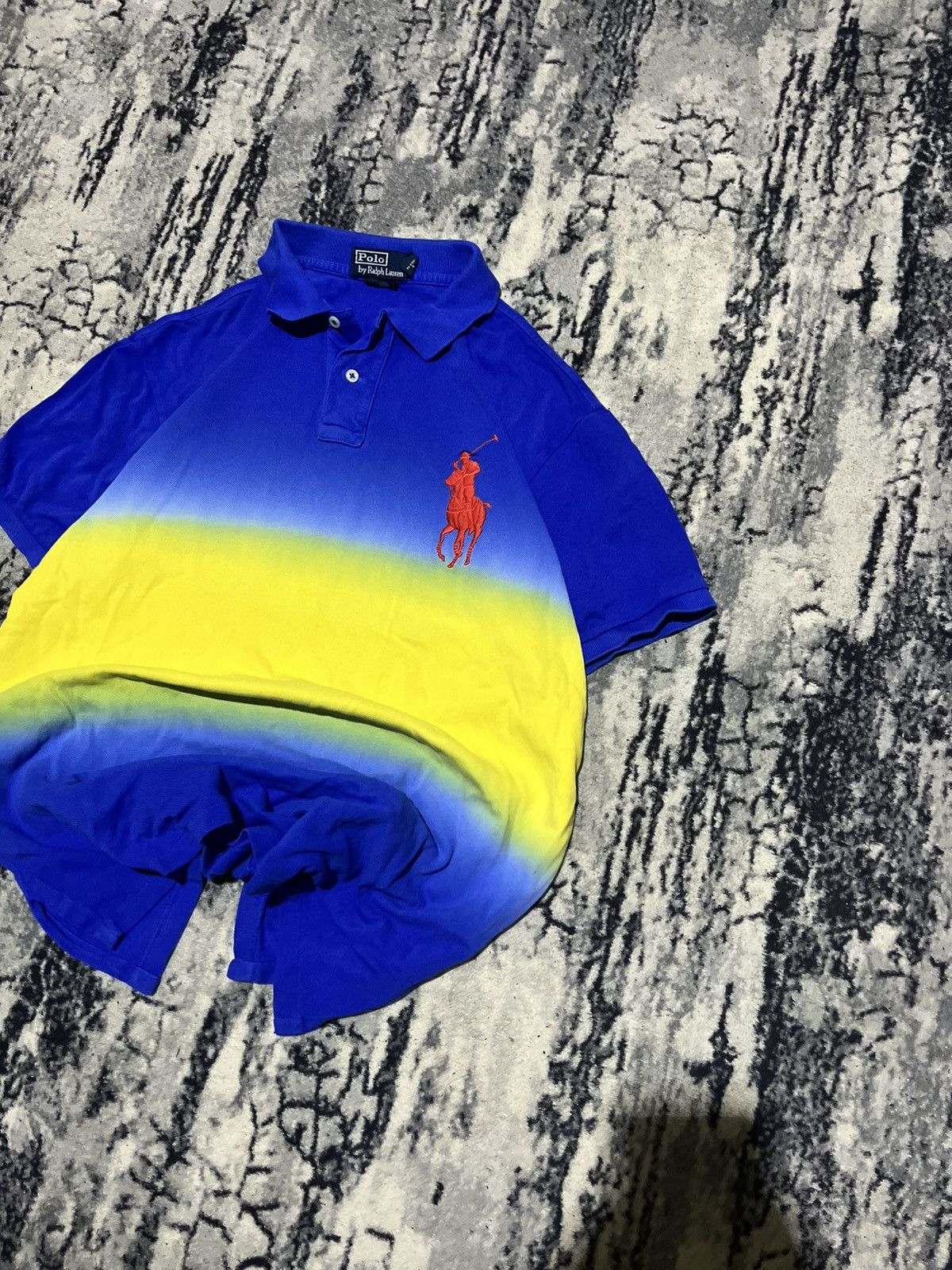 Polo Ralph Lauren RARE Vintage Polo Ralph Lauren "Sunset" / Gradient Big Pony Size US L / EU 52-54 / 3 - 2 Thumbnail