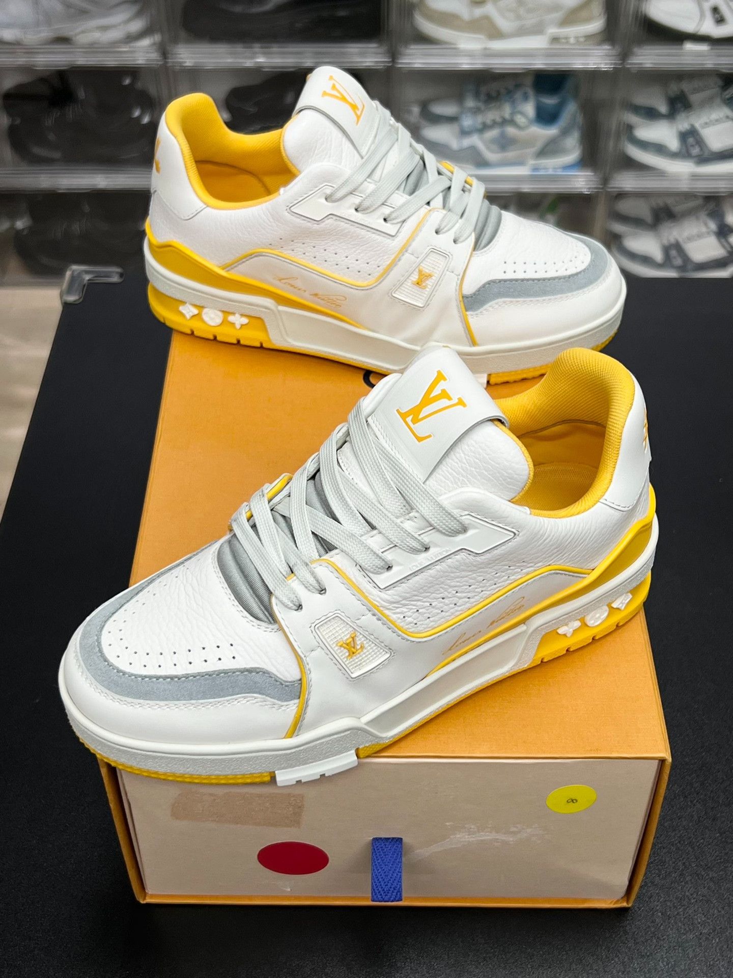Louis Vuitton Louis Vuitton Training Yellow Lowtop Sneakers us_6-5 Women Size US 6.5 / IT 36.5 - 1 Thumbnail