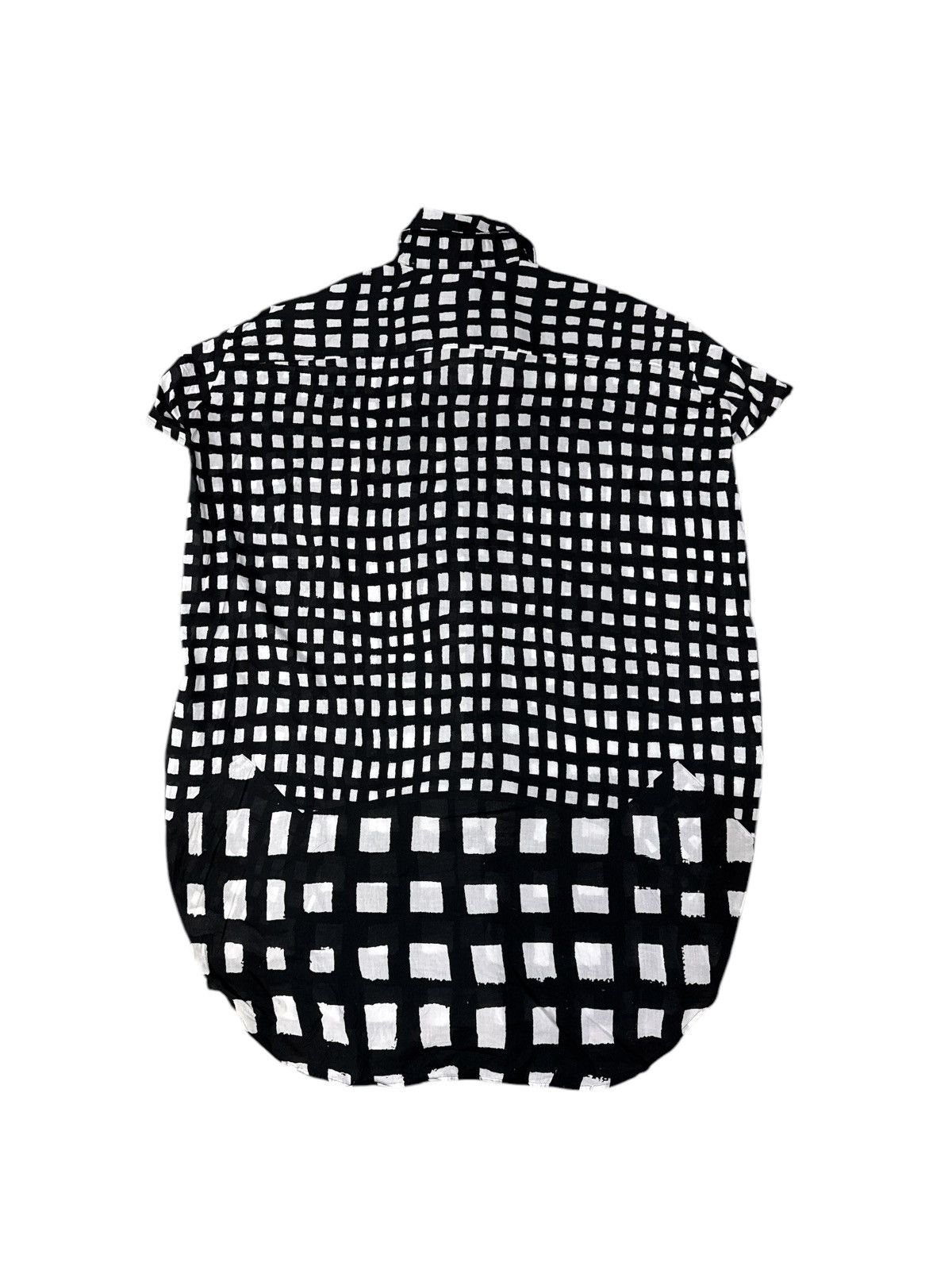 Tsumori Chisato TSUMORI CHISATO BLACK & WHITE PLAID FLANNEL BUTTON UP SHIRT Size S / US 4 / IT 40 - 2 Thumbnail