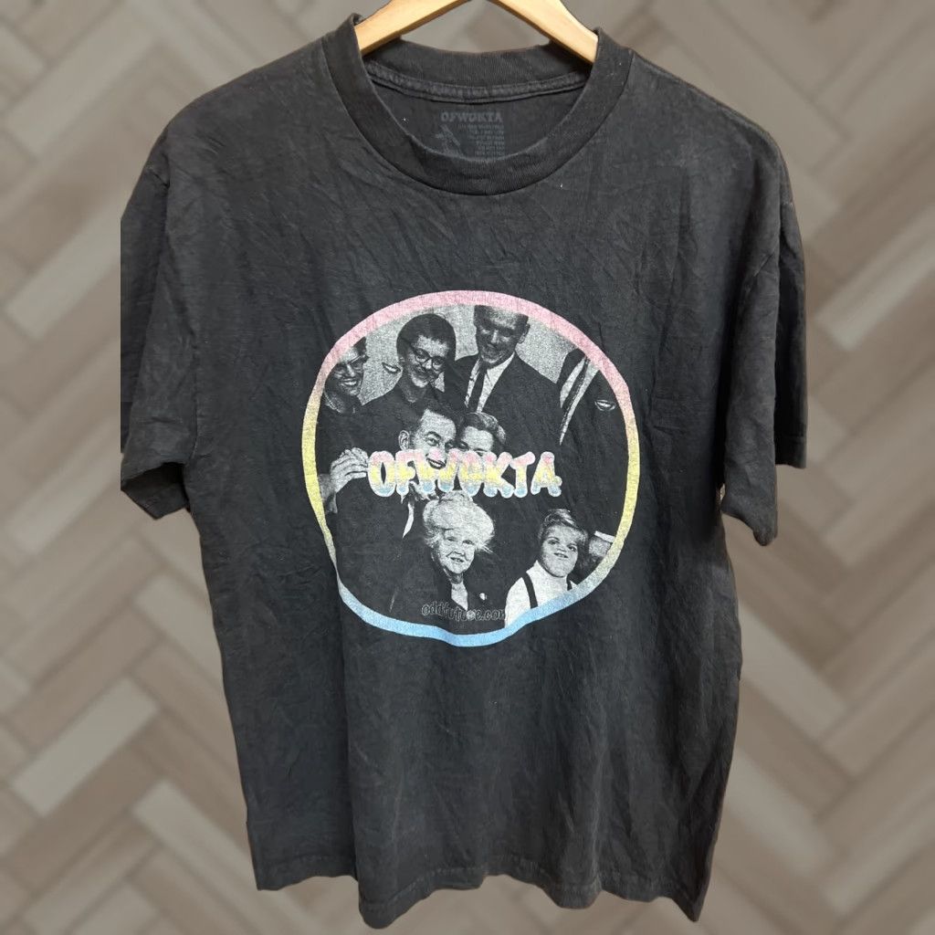 Gildan OFWGKTA Golf Wang Black T-Shirt Family Portrait Tyler The Creator 90s Style Mens M Black Crew Neck Short Sleeve Cotton Gildan T-Shirt Size US M / EU 48-50 / 2 - 1 Thumbnail