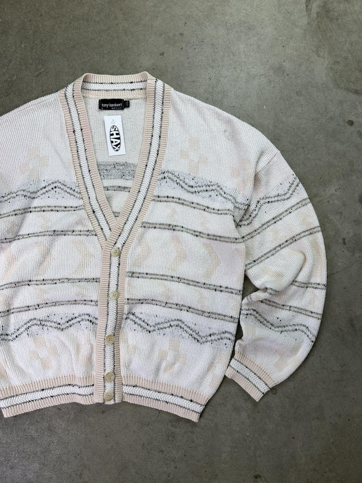 Vintage vintage tony lambert knit cardigan sweater large Size US L / EU 52-54 / 3 - 2 Thumbnail