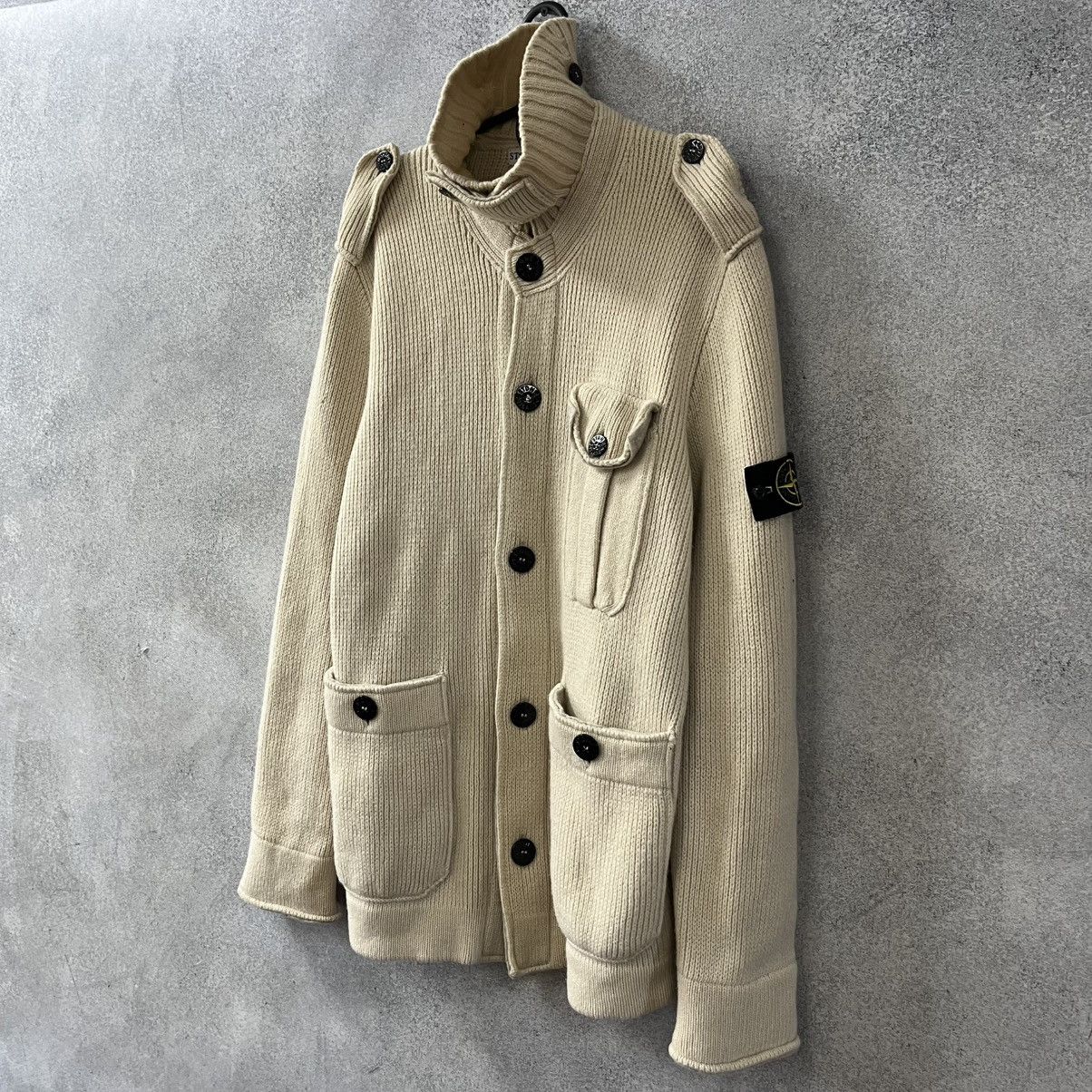 Stone Island Stone Island Cardigan Knit Wool Sweater Jacket Size XL Size US XL / EU 56 / 4 - 10 Thumbnail