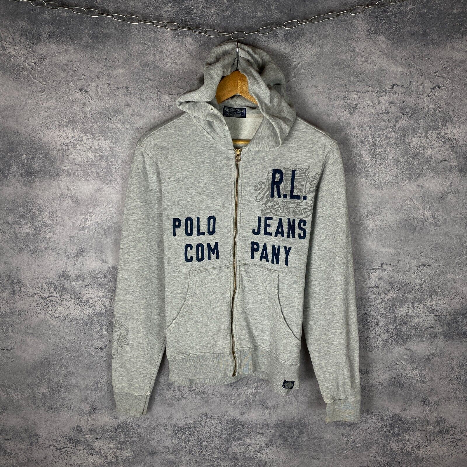 Ralph Lauren Polo Jeans Company Zip Hoodie Women's Size S Gray ` Size S / US 4 / IT 40 - 1 Thumbnail