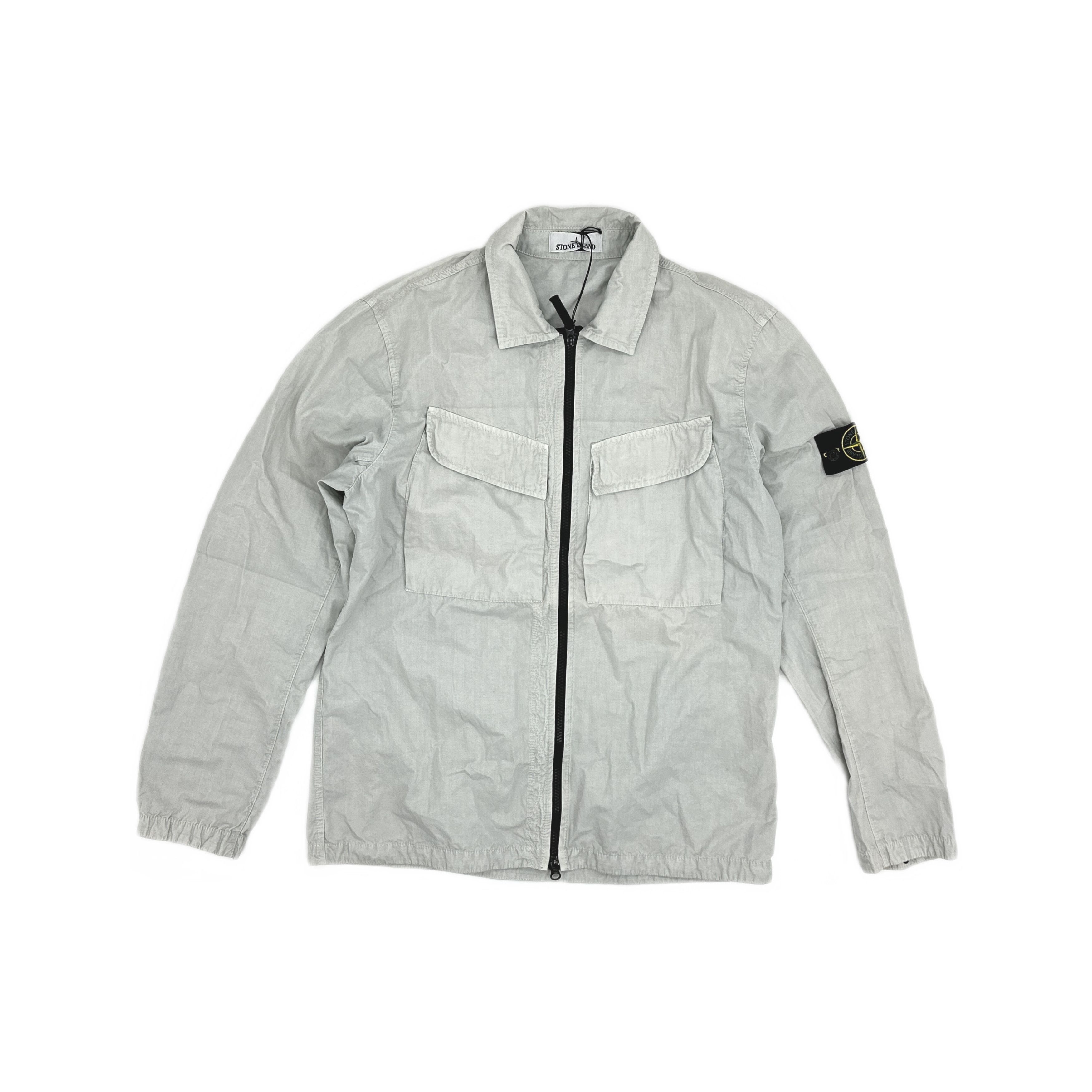 Stone Island Stone Island Pearl Gray Overshirt Size L Size US L / EU 52-54 / 3 - 1 Thumbnail
