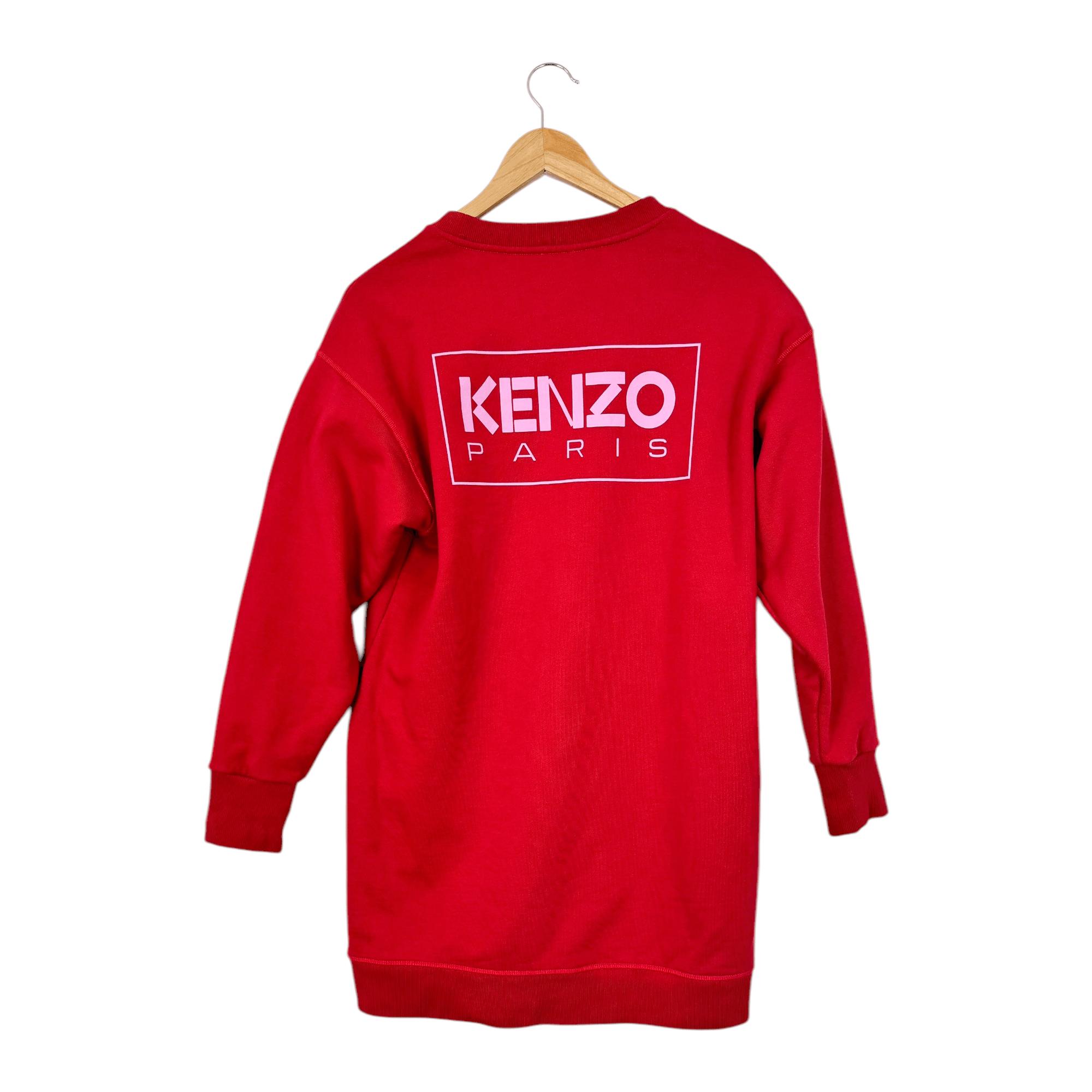 Kenzo Kenzo Red Logo Sweater Dress Size M / US 6-8 / IT 42-44 - 2 Thumbnail