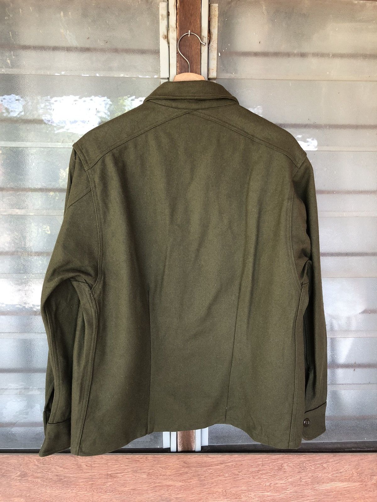 Vintage Vintage Army Green Wool Jacket Size US M / EU 48-50 / 2 - 7 Thumbnail