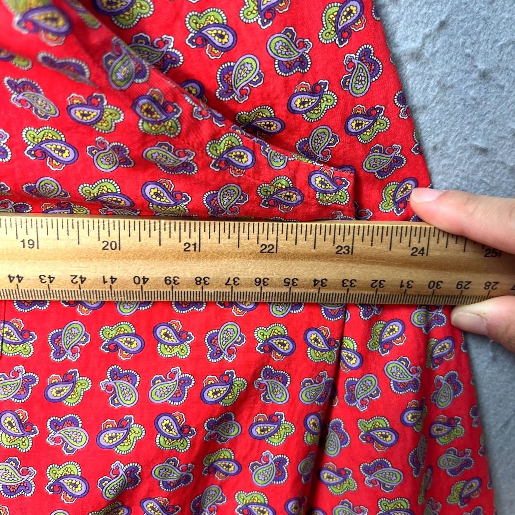 Vintage Dunhill Mens Large Red Paisley Print 100% Cotton Long Sleeve Button-Up Shirt Size US L / EU 52-54 / 3 - 5 Thumbnail