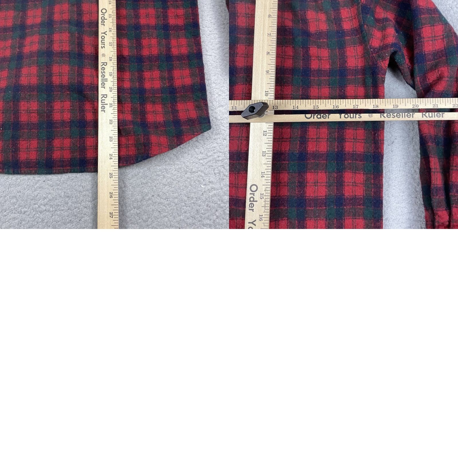 Pendleton VINTAGE Pendleton Shirt Men Wool Flannel Red Plaid Button-Up Coat? (Oops) Size US S / EU 44-46 / 1 - 8 Thumbnail