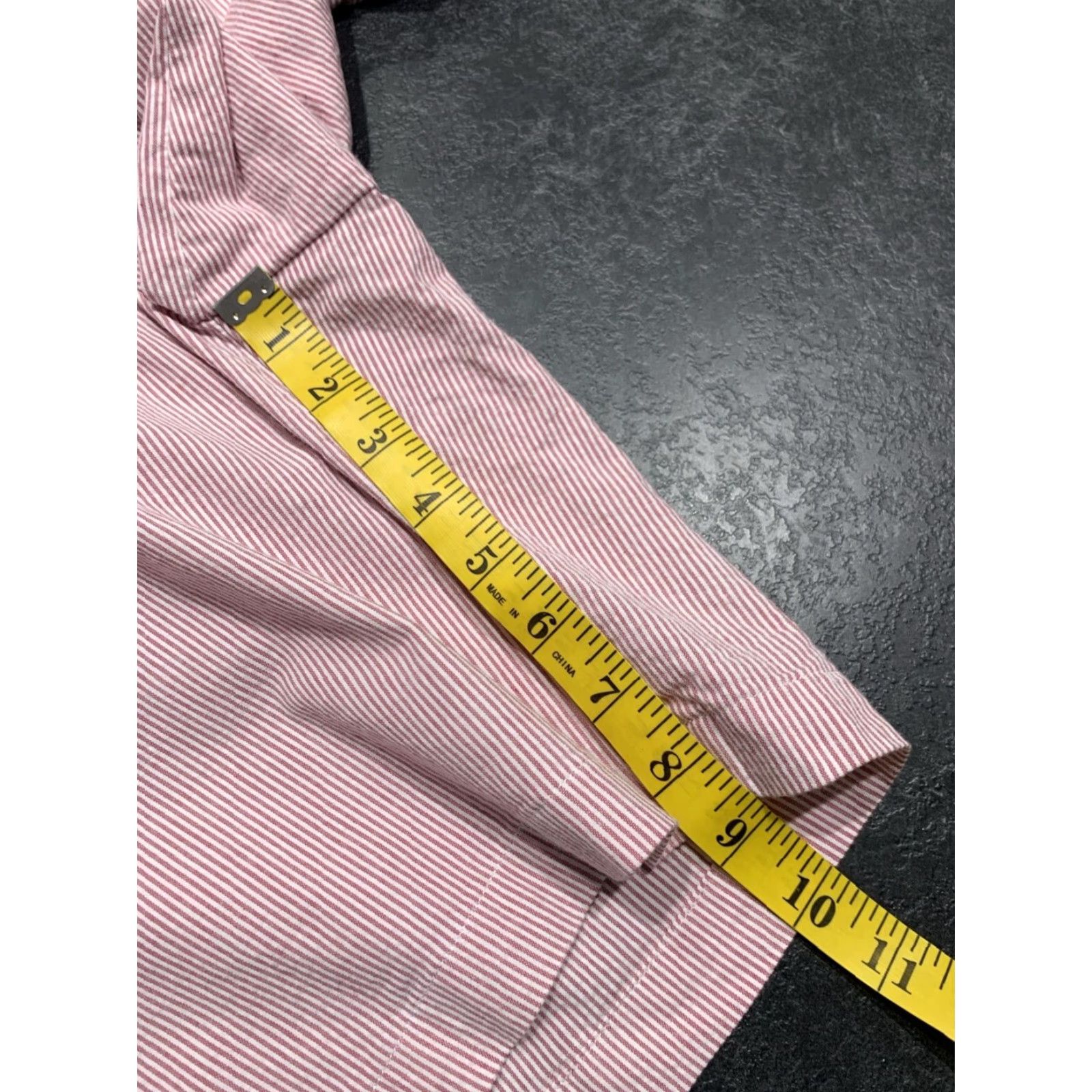 Peter Millar Peter Millar Striped Chino Shorts Mens 34 Nantucket Red White Cotton Flat Front Size US 34 / EU 50 - 6 Thumbnail
