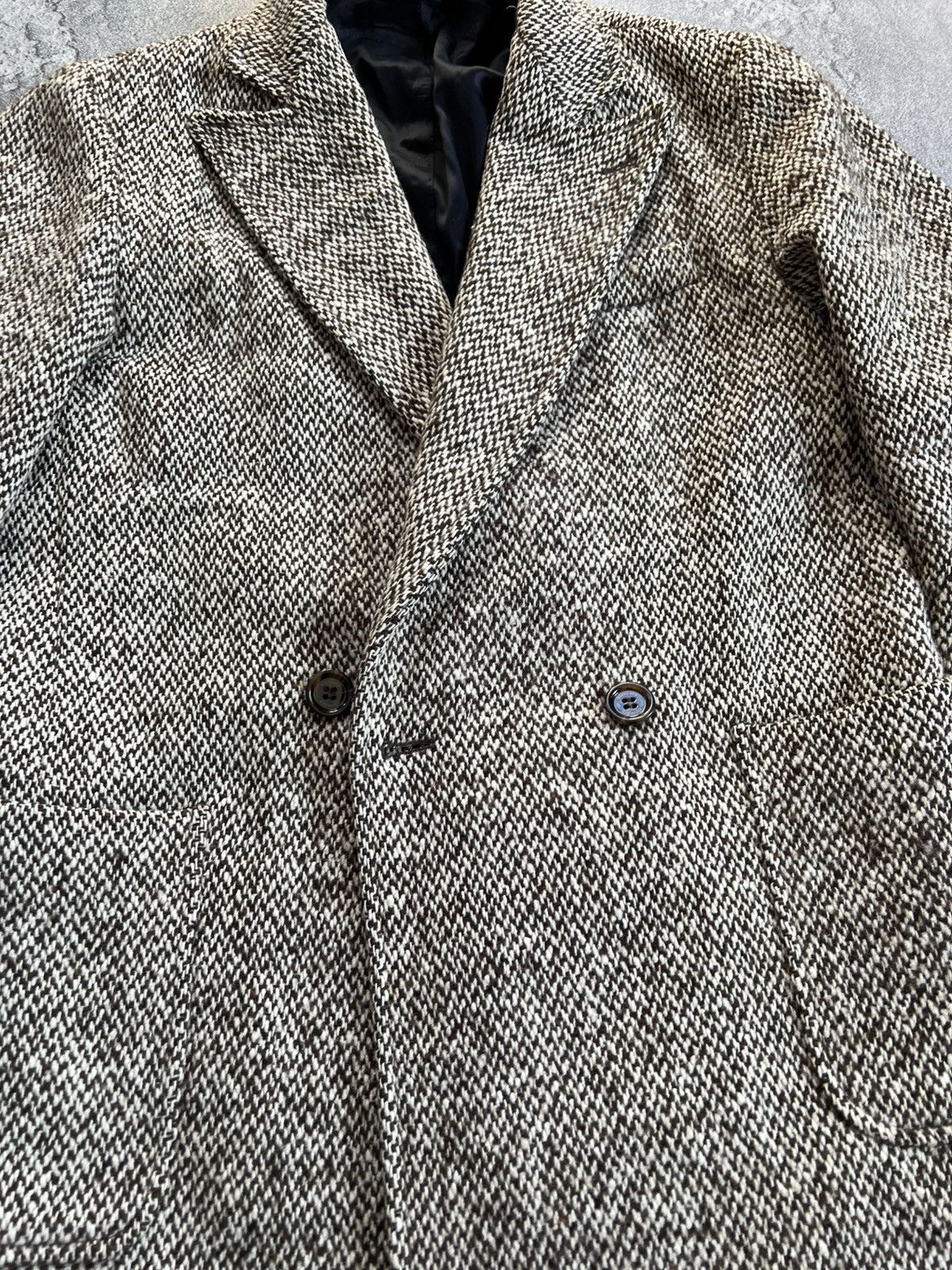 Eleventy Eleventy Men’s Double Breasted Wool Tweed Coat Italy Size 46 Size US M / EU 48-50 / 2 - 8 Thumbnail