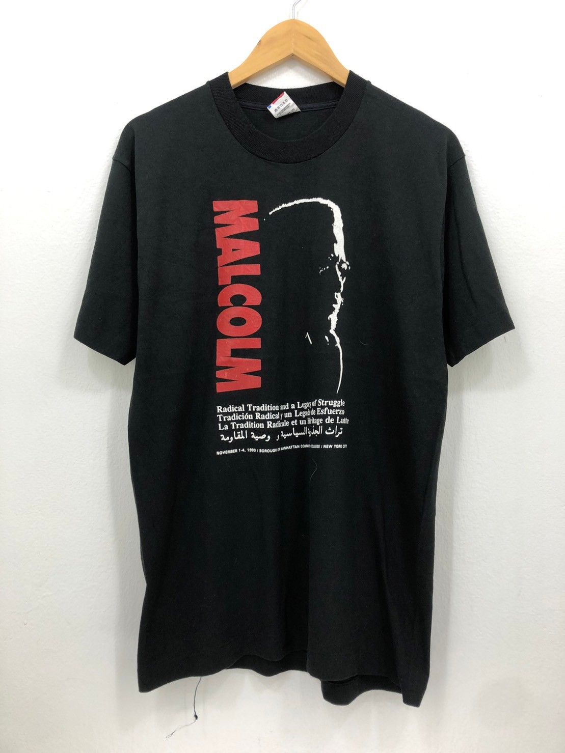 Vintage Vintage 1990's Malcolm X shirt wts01 Size US L / EU 52-54 / 3 - 2 Thumbnail