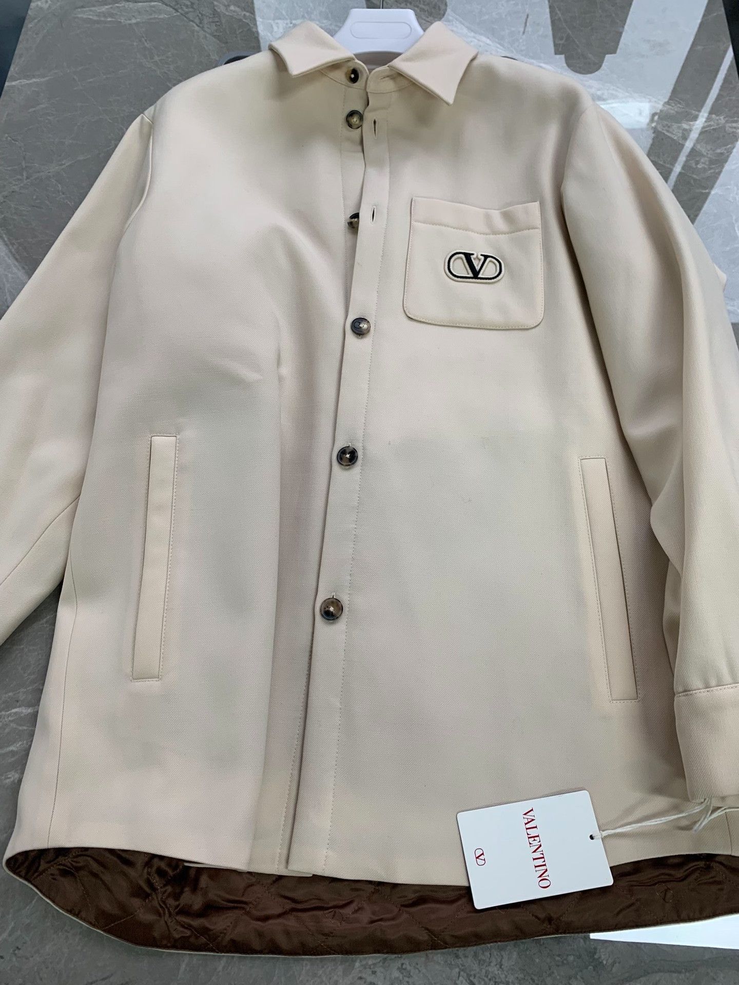 Valentino Valentino Logo Embroidery Single-Breasted Jacket Size US S / EU 44-46 / 1 - 1 Thumbnail