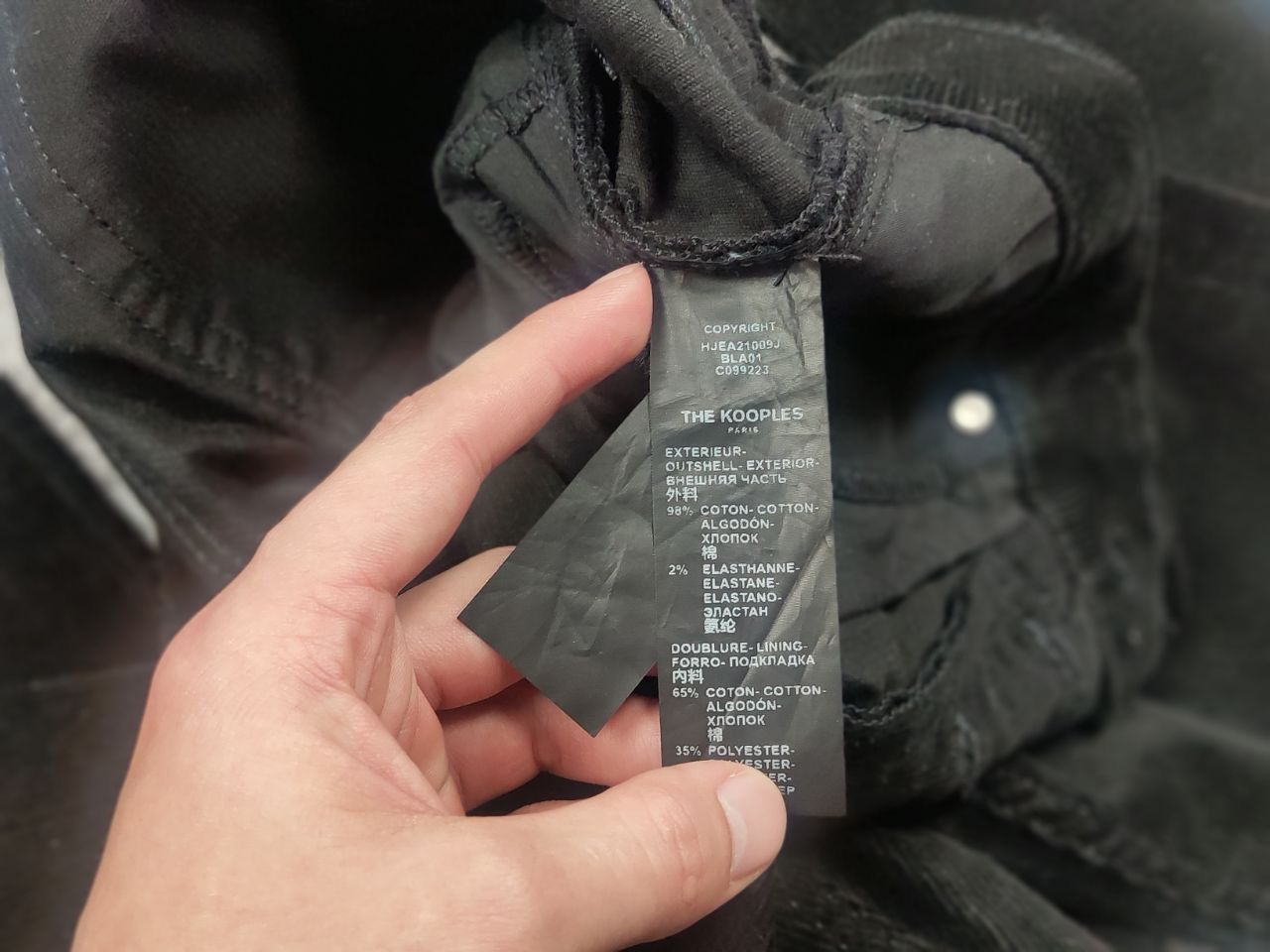 The Kooples The kooples Black Cordurou Straight Fit Trouser Pants Size US 30 / EU 46 - 12 Thumbnail