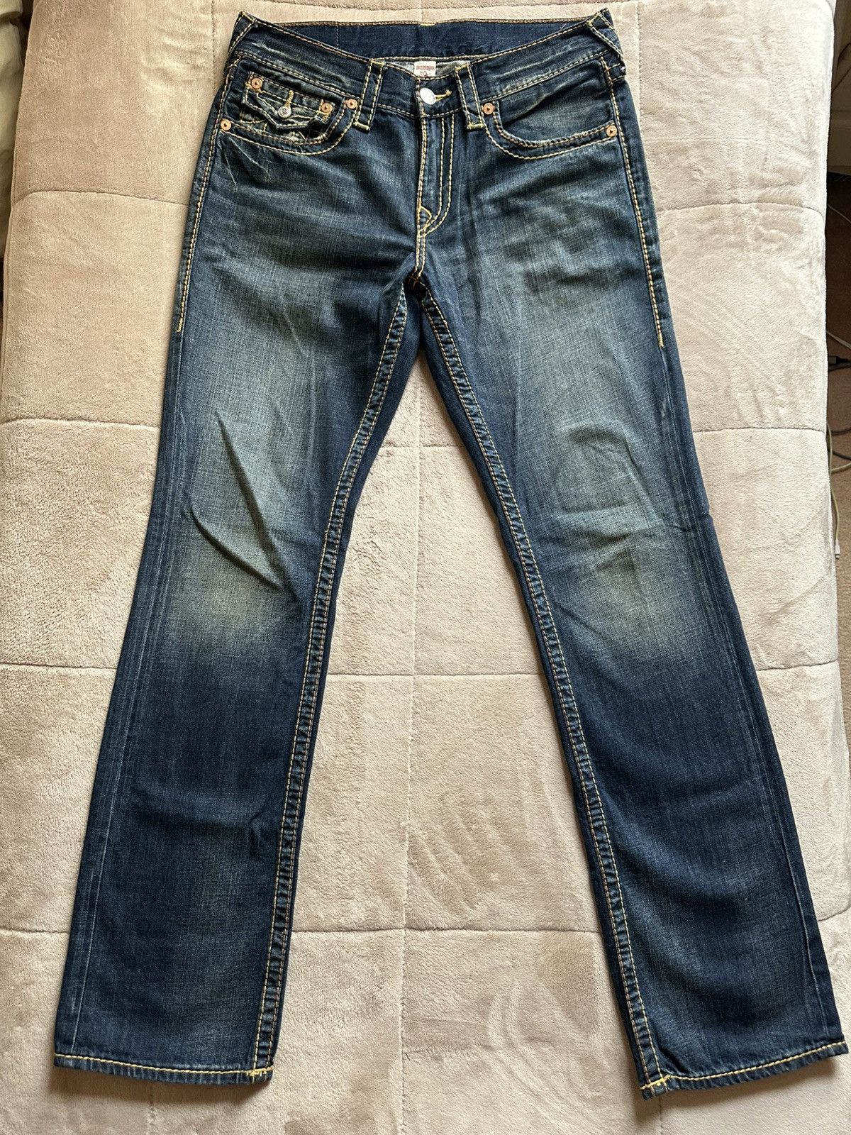 True Religion Straight Flap Big T Jean Size US 31 - 4 Thumbnail