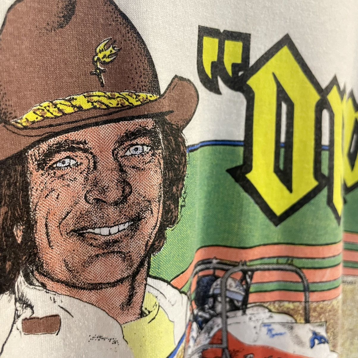 NASCAR Vintage Jan Opperman World Of Outlaws T-Shirt - Medium - USA Size US M / EU 48-50 / 2 - 4 Thumbnail