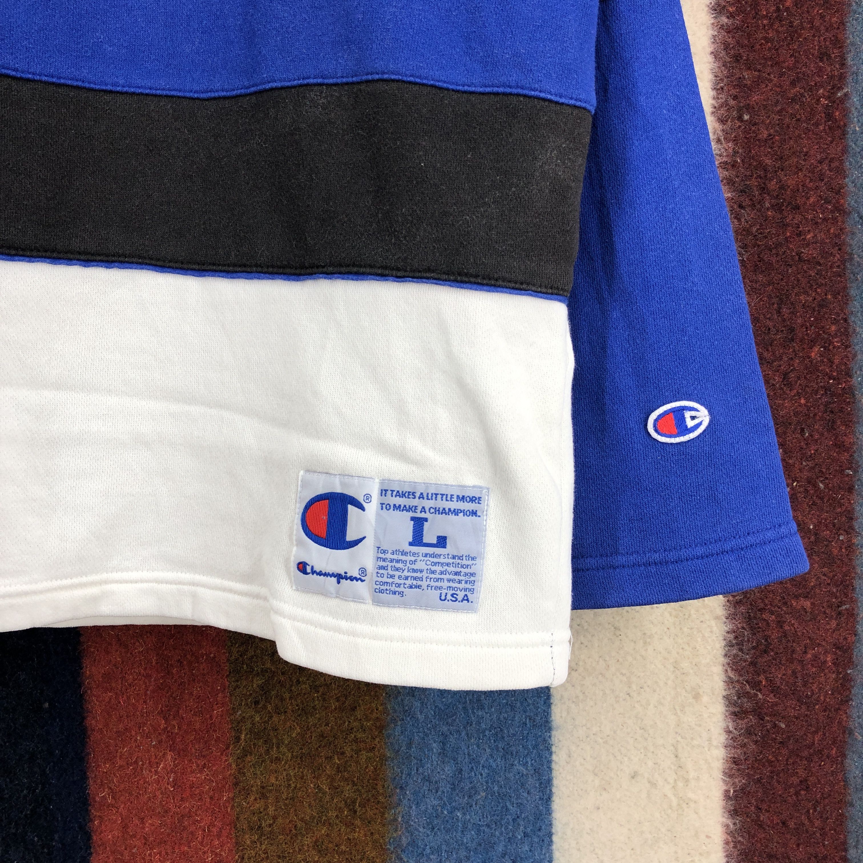 Champion CHAMPION USA ATHLETIC V Neck Sweatshirt #0245/K Size US L / EU 52-54 / 3 - 4 Thumbnail