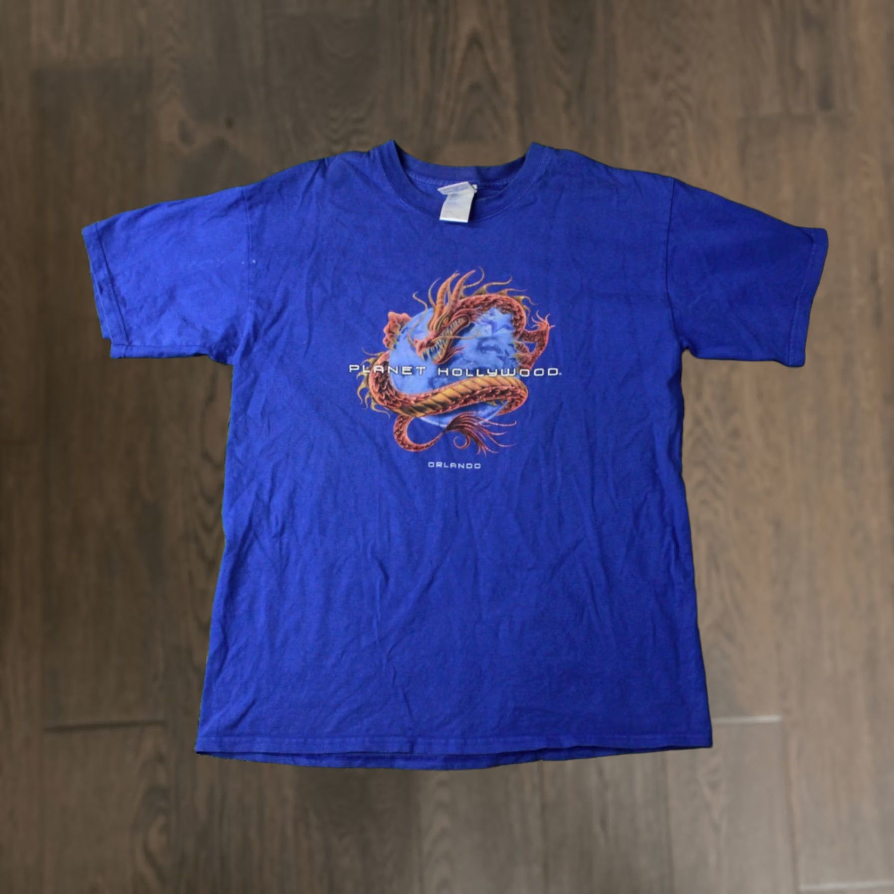 Planet Hollywood Planet Hollywood Orlando 1998 Shirt Men Large L Blue 1990s Vintage Official Product Broadway Disney Theme Shirts Size US L / EU 52-54 / 3 - 1 Thumbnail