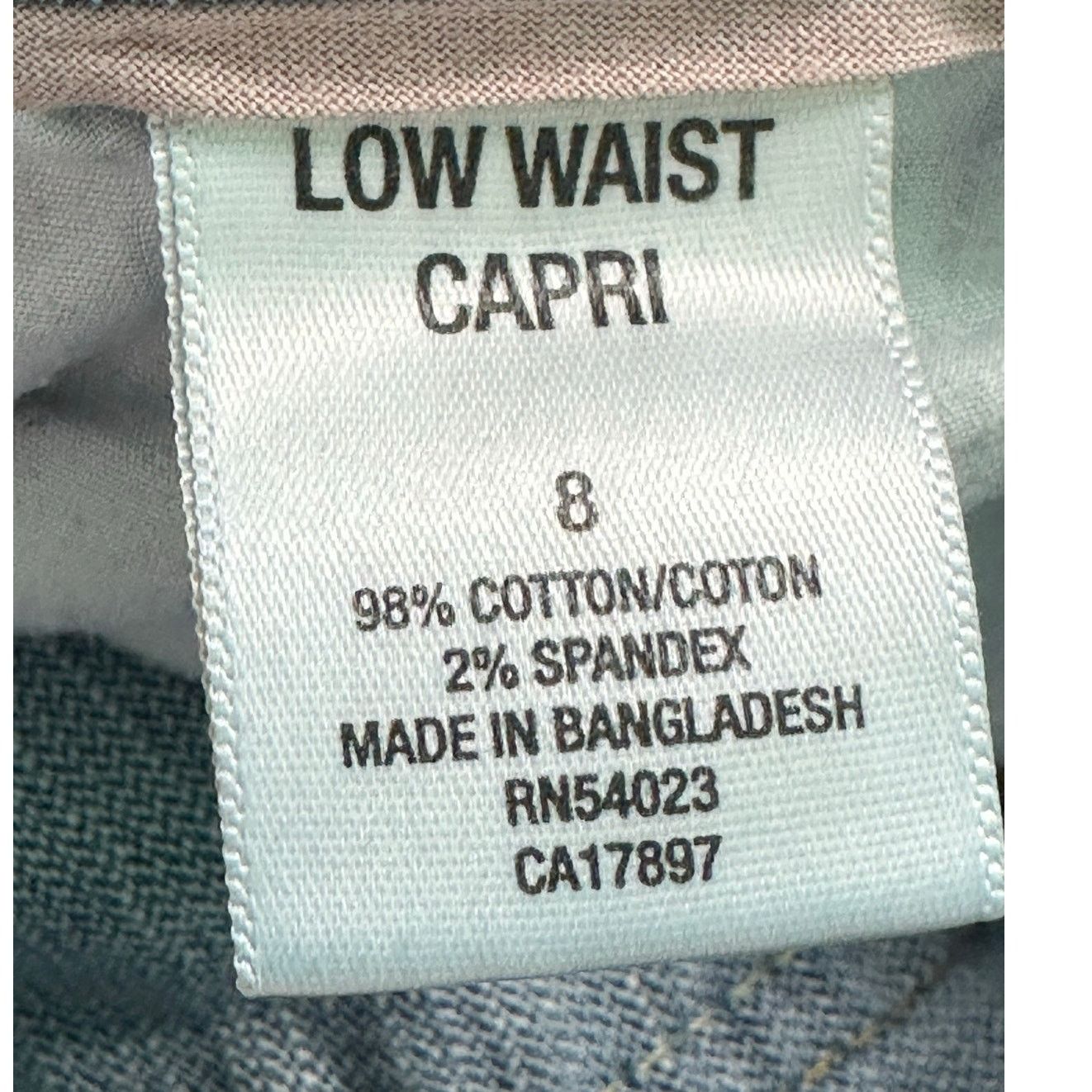 Old Navy Old Navy blue low waist capri jeans size 8 Size 30" / US 8 / IT 44 - 4 Thumbnail