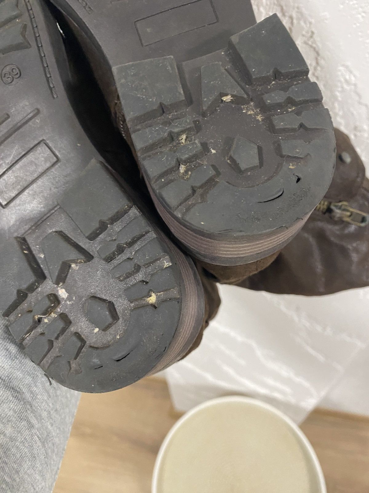 Other Vntg Avantgarde Y2K A.S.98 Style Belted Engineer Boots ASH Size US 9 / IT 39 - 12 Thumbnail