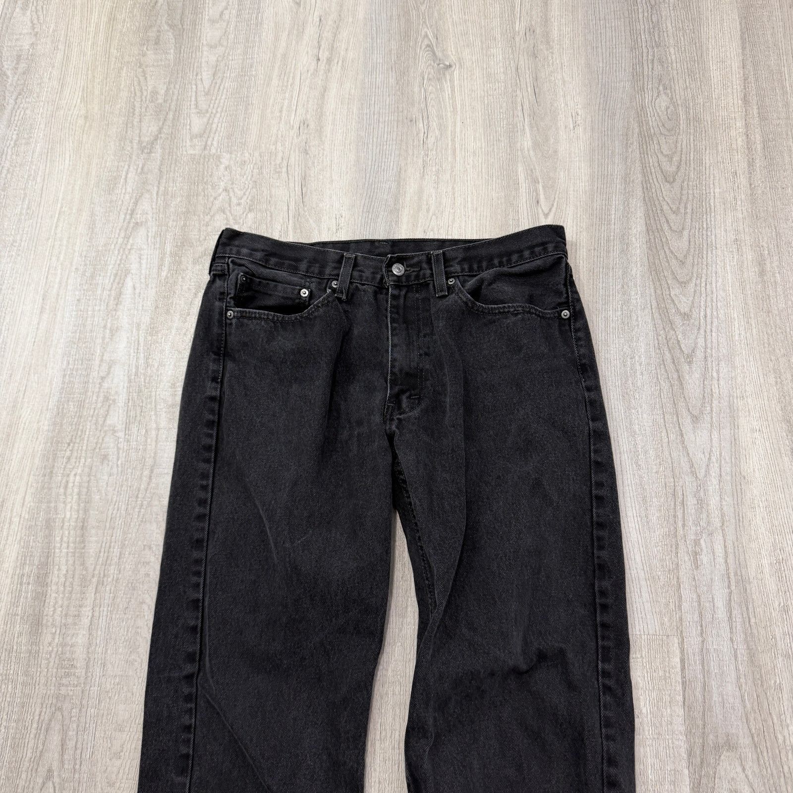 Levi's Levis 505 Regular Fit Jeans Men's 36x34 Black Western Size US 36 / EU 52 - 2 Thumbnail