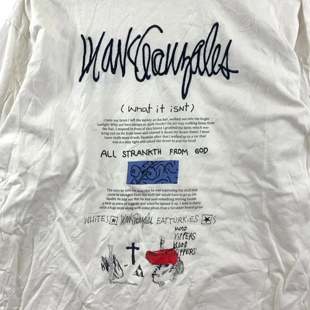 Vintage MARK GONZALES & TOMMY GUERRERO What It Isnt Album Tee Shirt Size US S / EU 44-46 / 1 - 2 Thumbnail