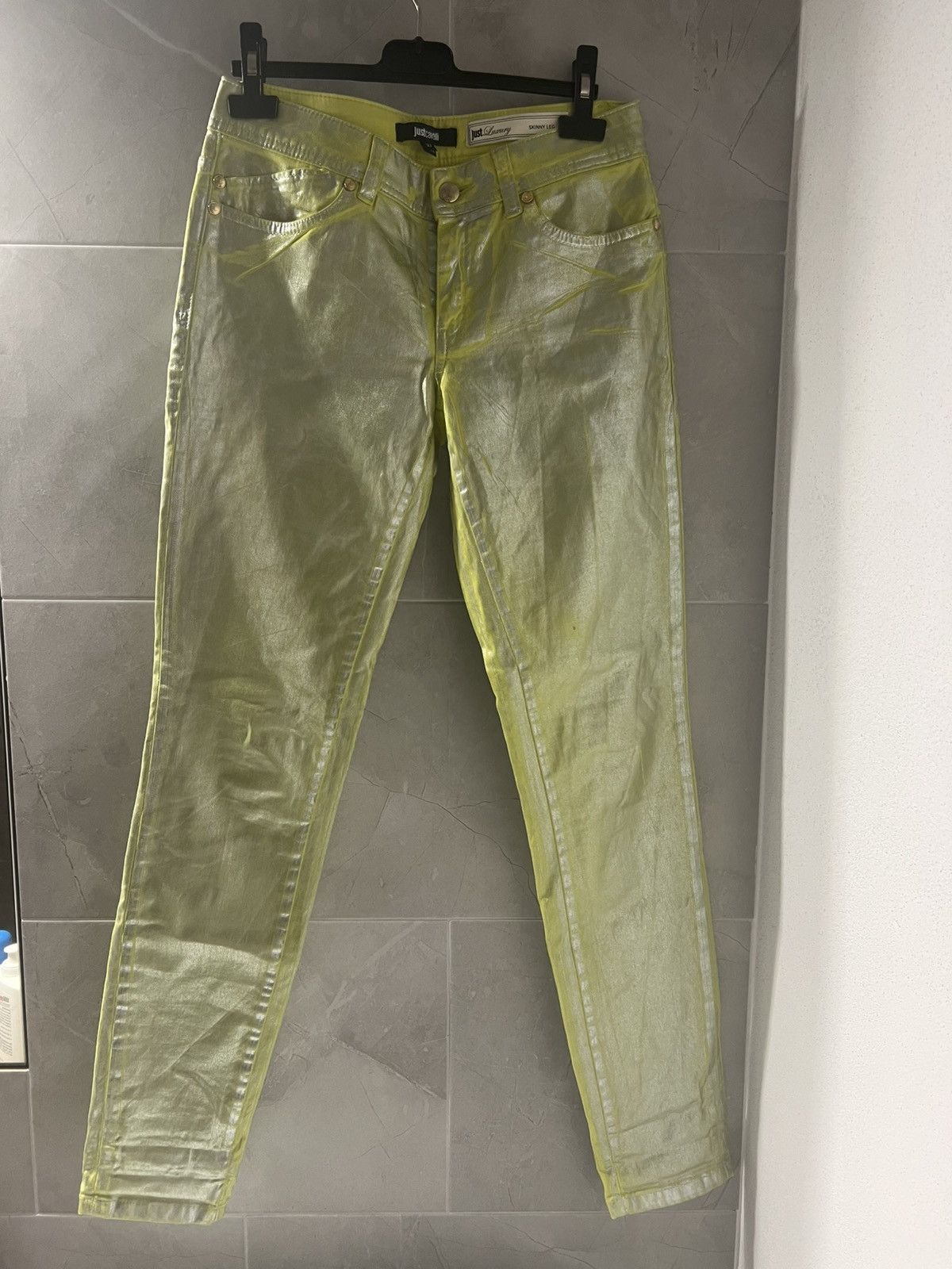 Just Cavalli Just Cavalli Neon Green Skinny Pants Size 27" / US 4 / IT 40 - 1 Thumbnail