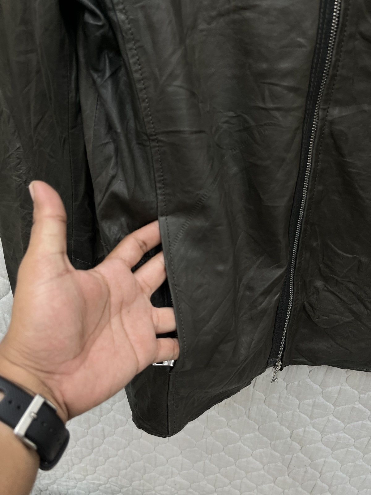 Pretty Green 🔥🔥🔥STEALS PRETTY GREEN LEATHER JACKET Size US S / EU 44-46 / 1 - 12 Thumbnail