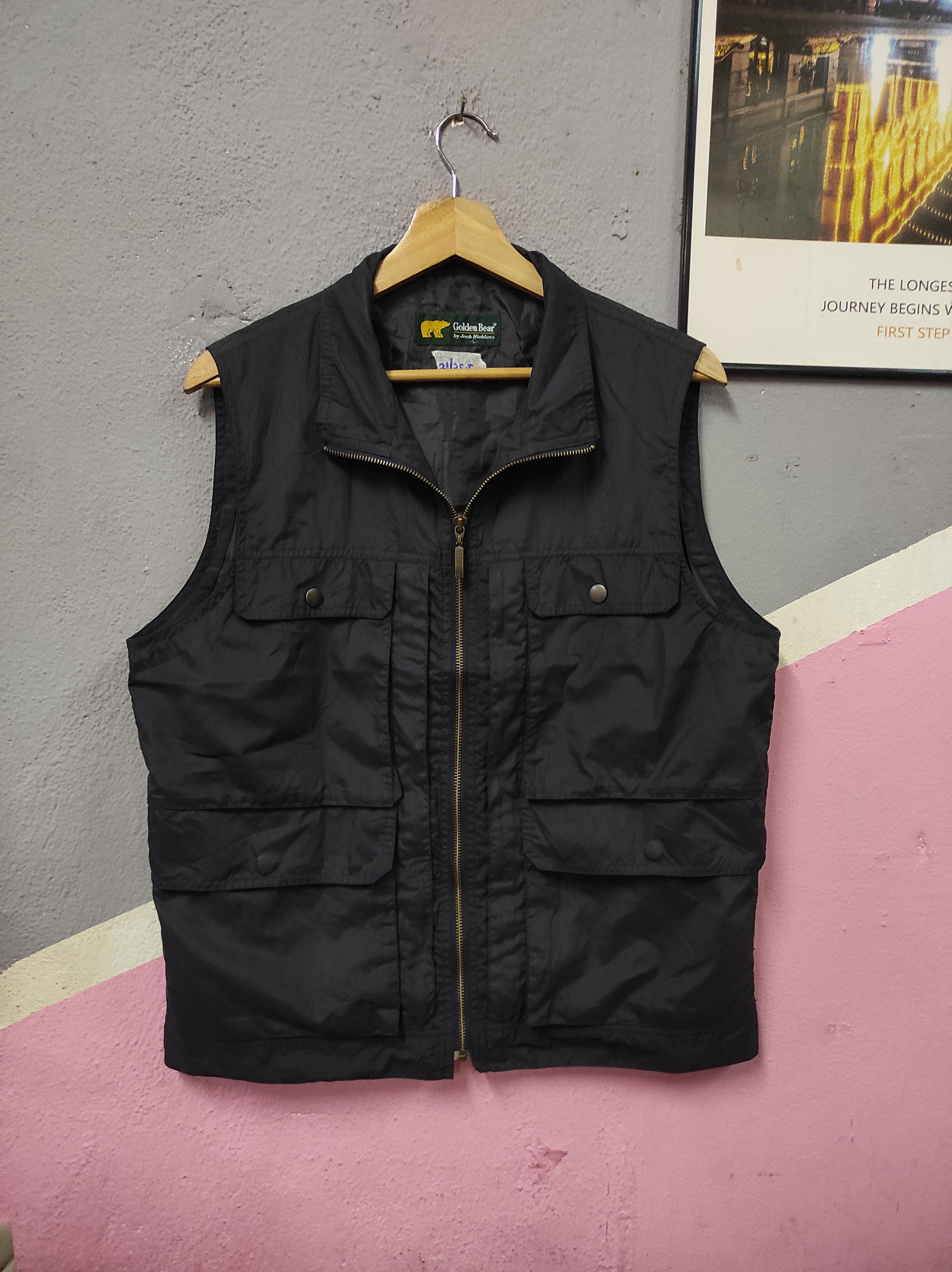 Golden Bear × Japanese Brand GOLDEN BEAR MULTIPOCKET SLEEVELESS VEST JACKET Size US L / EU 52-54 / 3 - 1 Thumbnail