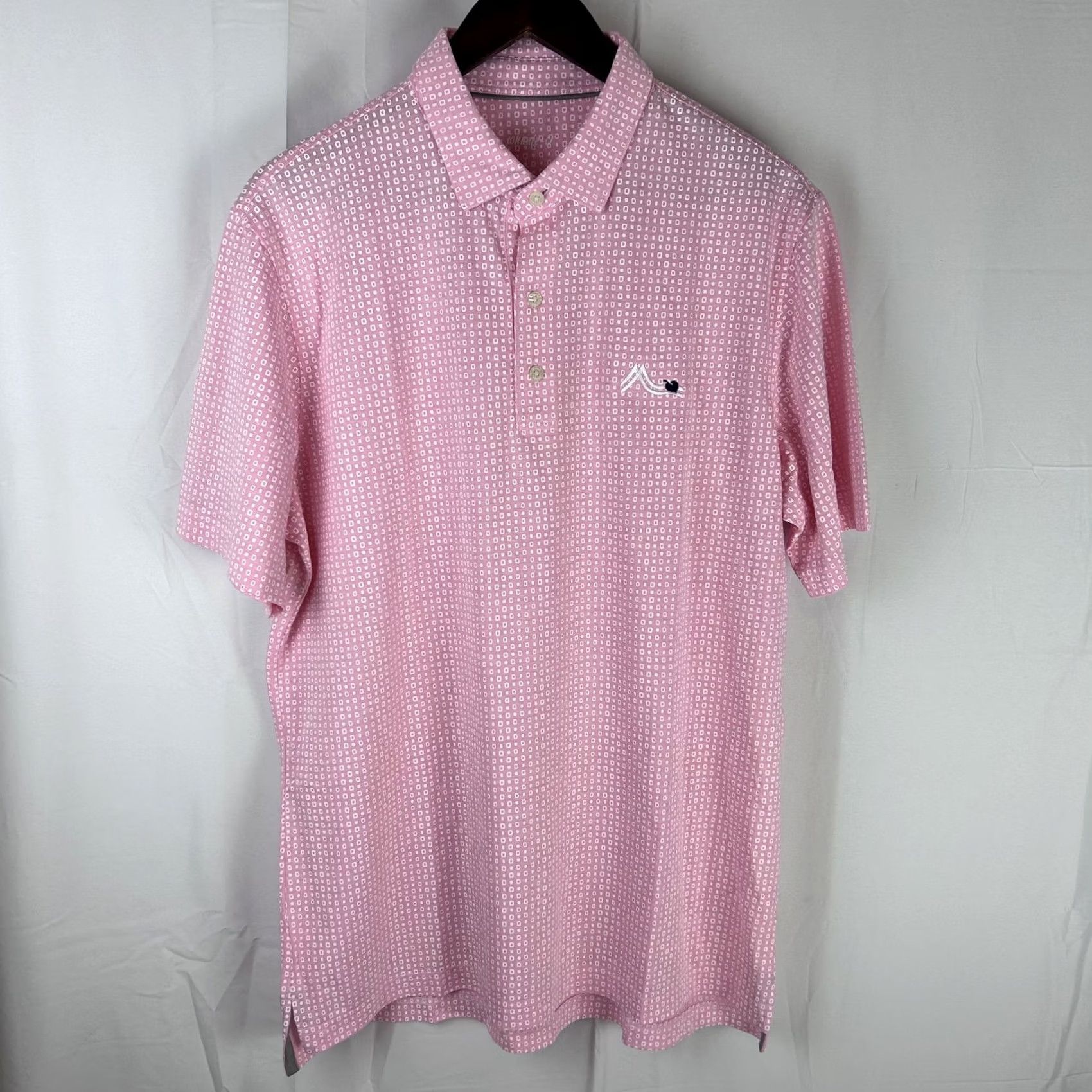 johnnie-O johnnie O Polo Shirt Mens Large Pink Sands Redding Performance Golf Lightweight Polo Shirt Size US L / EU 52-54 / 3 - 2 Thumbnail