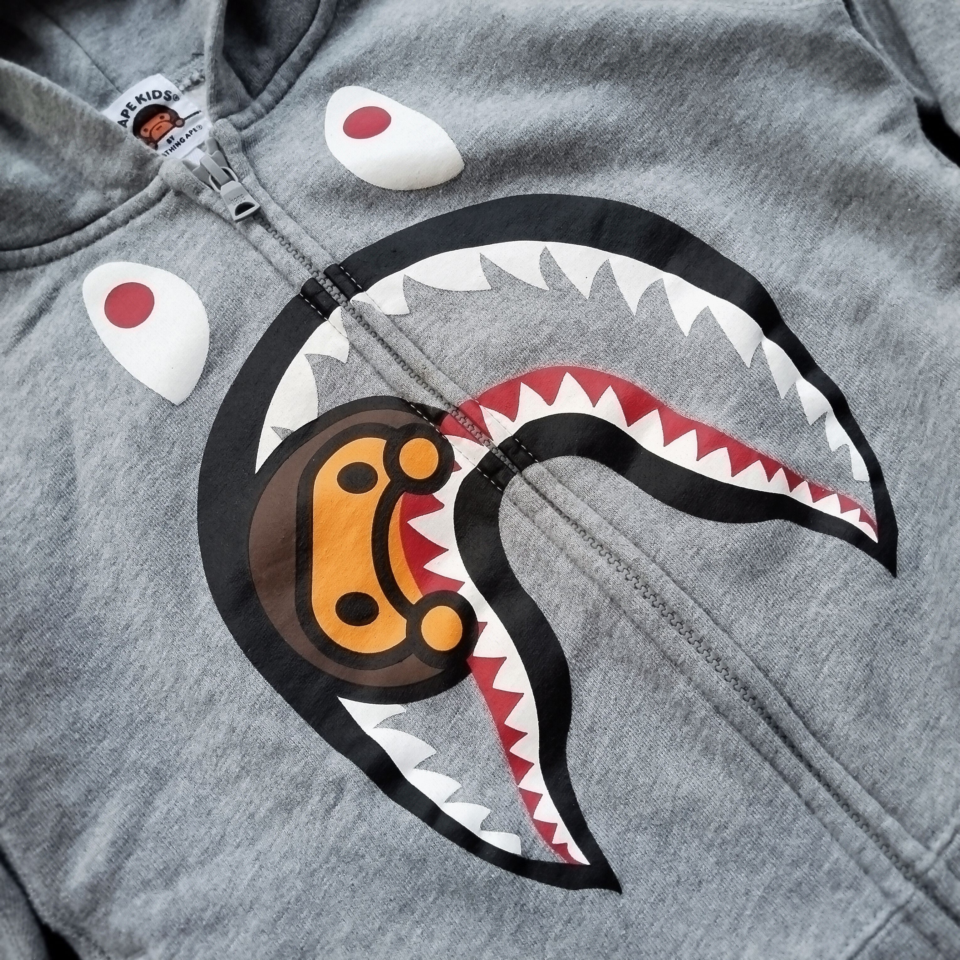 Bape Bape Kids Shark Baby Milo Zip Hoodie Size ONE SIZE - 2 Thumbnail