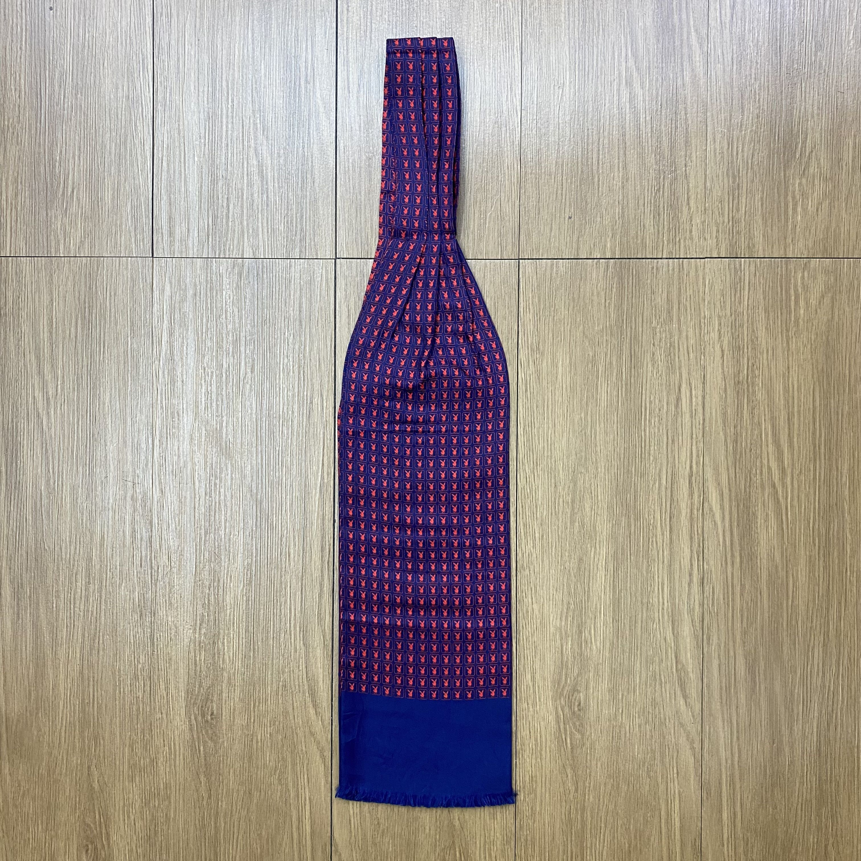 Playboy × Vintage Vintage 90s Playboy Silk Scarf Muffler SSC324 Size ONE SIZE - 3 Thumbnail