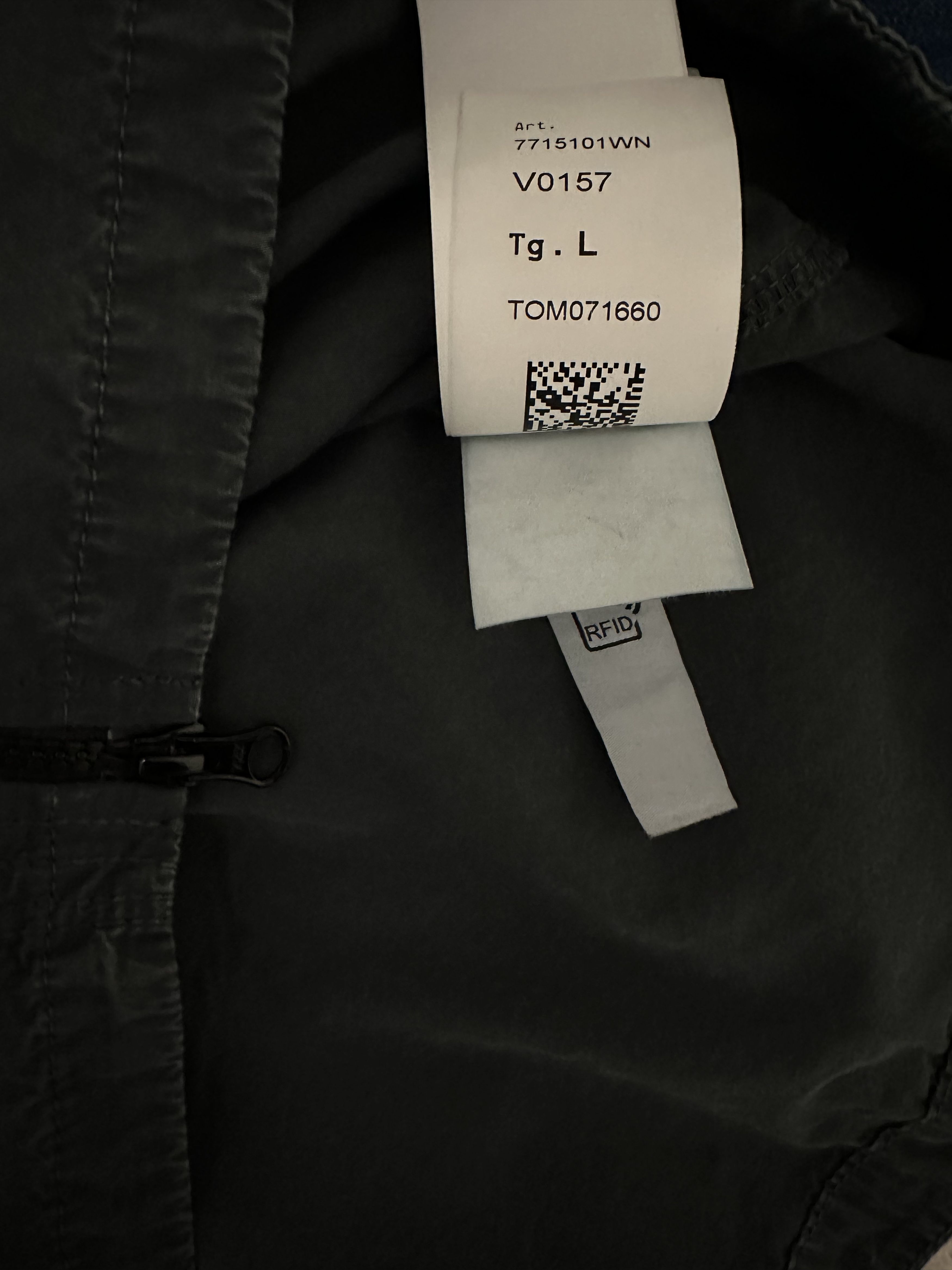 Stone Island STONE ISLAND Brushed Cotton Canvas Zip Overshirt _Dark Olive Size US L / EU 52-54 / 3 - 3 Thumbnail