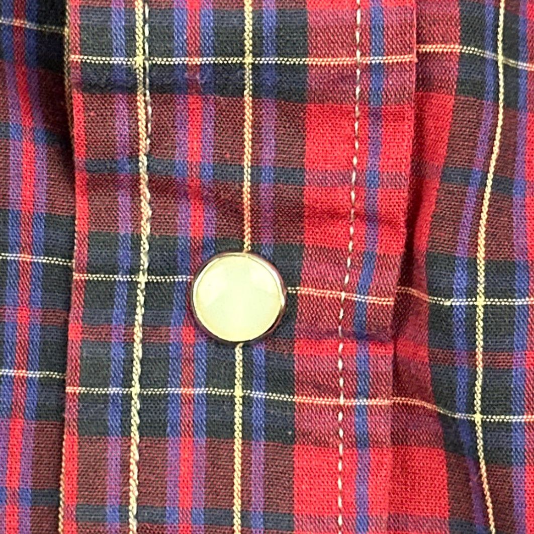 Imperial VINTAGE Key Imperial Western Shirt Adult XL Red Plaid 80s Cotton Blend Pockets Snap Closure Button-Up Collared Mens Size US XL / EU 56 / 4 - 6 Thumbnail