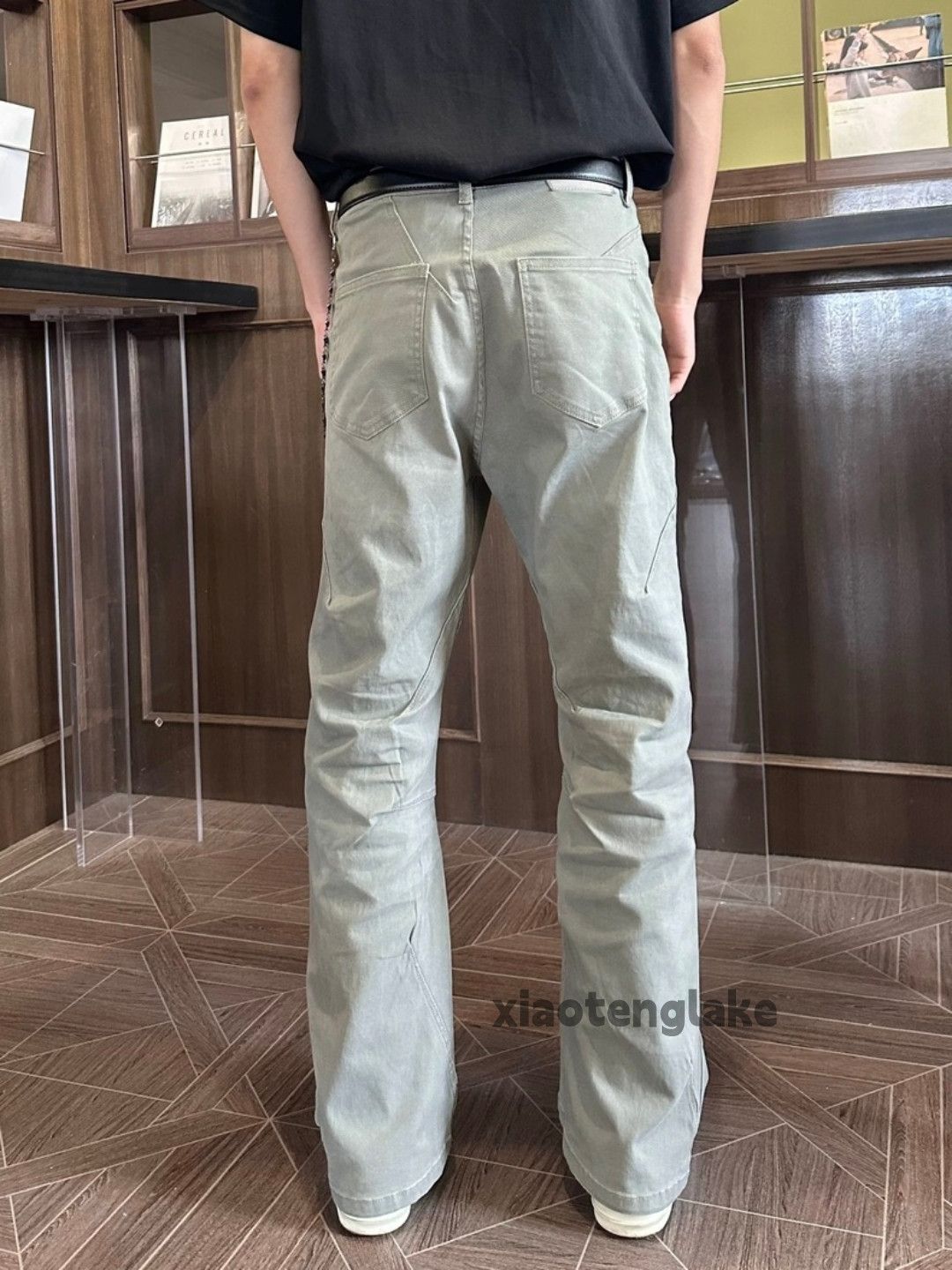 Jean Unisex washed faded cleanfit yuppie y2k punk jeans Size US 32 / EU 48 - 4 Thumbnail