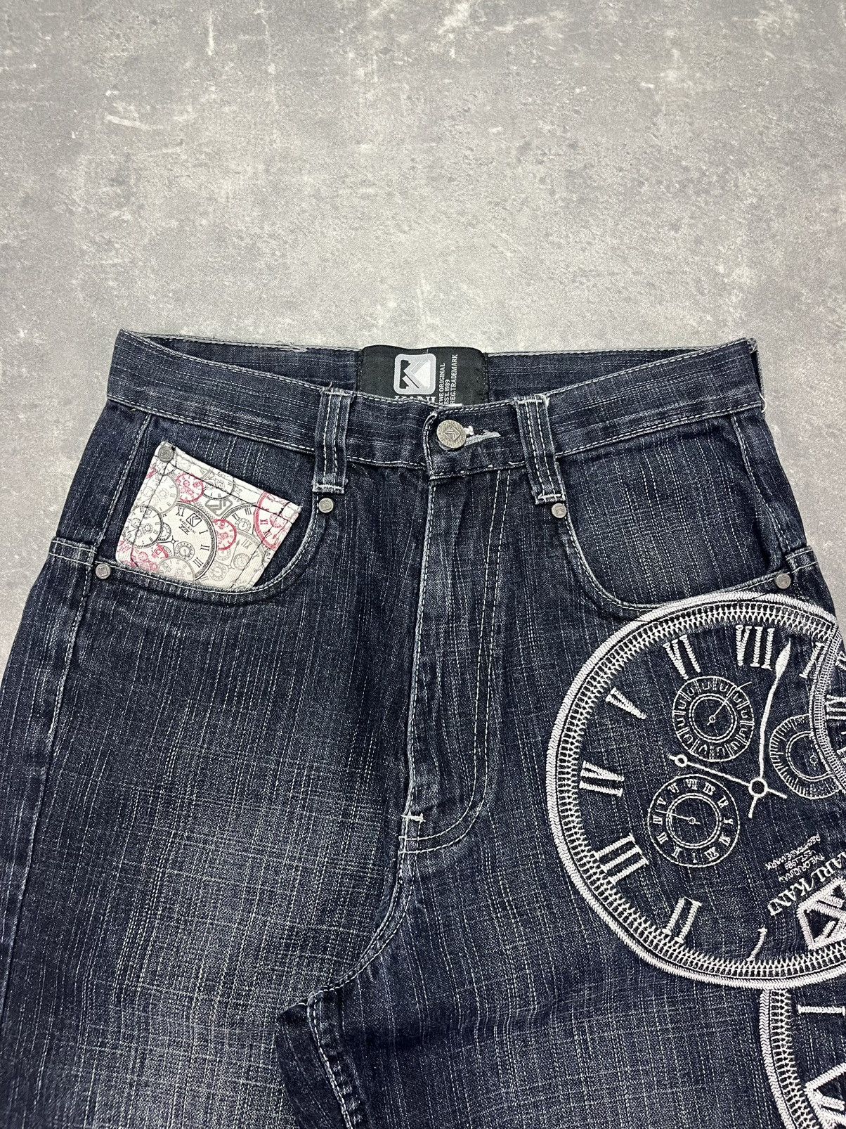 Karl Kani Karl Kani Clock Embroidered Baggy Denim Shorts Jorts 28 30 Size US 30 / EU 46 - 3 Thumbnail