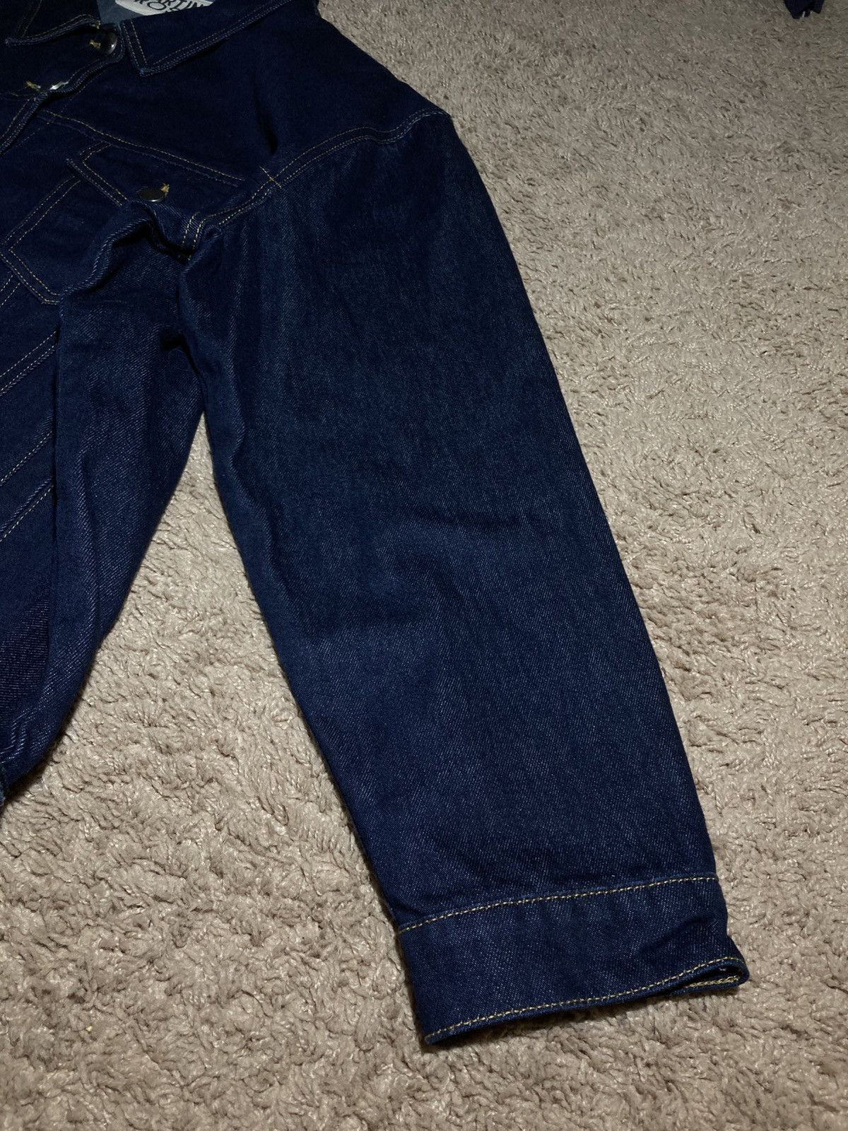Martine Rose 2012 Martine Rose Oversized Type 3 Denim Jacket Indigo 2010s Size US S / EU 44-46 / 1 - 7 Thumbnail