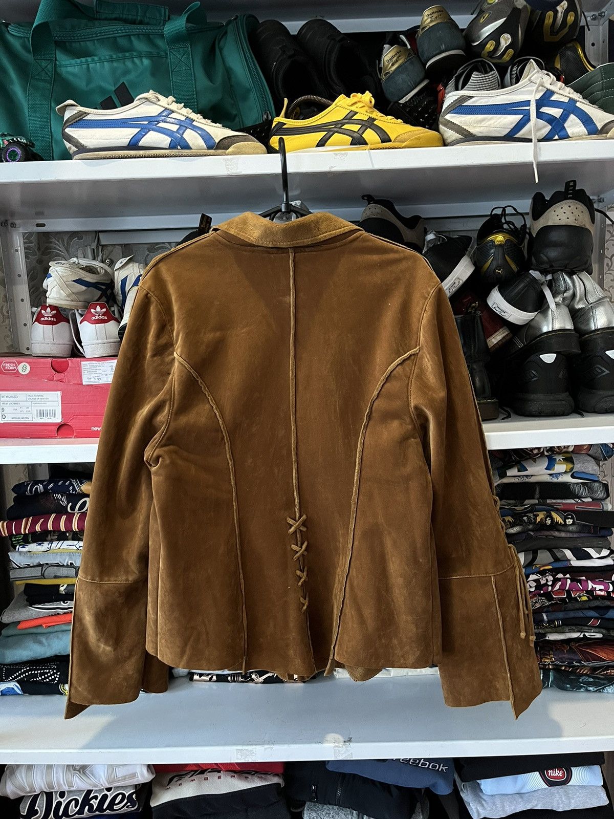 Japanese Brand Vintage Fringed Leather Suede Cowboy Western Jacket Size L / US 10 / IT 46 - 4 Thumbnail